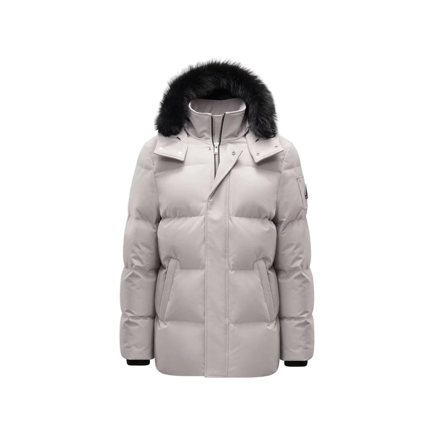 Moose Knuckles 'Grey Cloud Neoshear' Grey & Black Puffer Parka