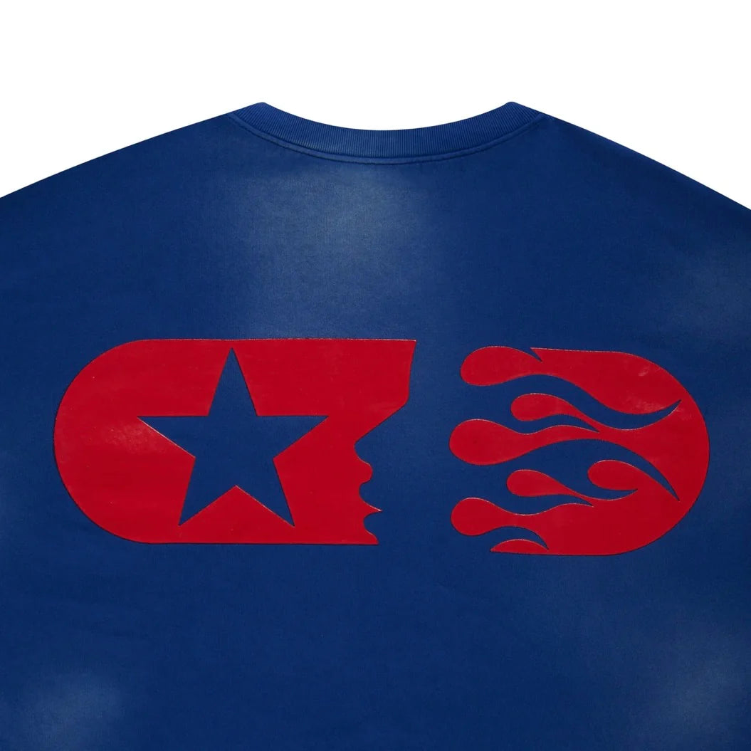 Hellstar Blue & Red Sports Crewneck