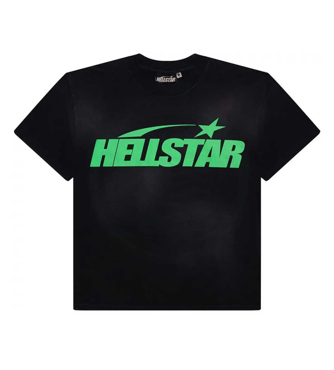 Hellstar 'Classic Logo' Black & Green Tee
