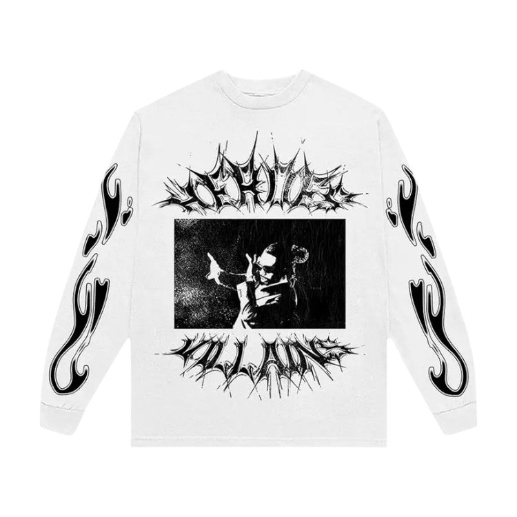 Hellstar x Metro Boomin 'Heroes & Villains' White LS Tee