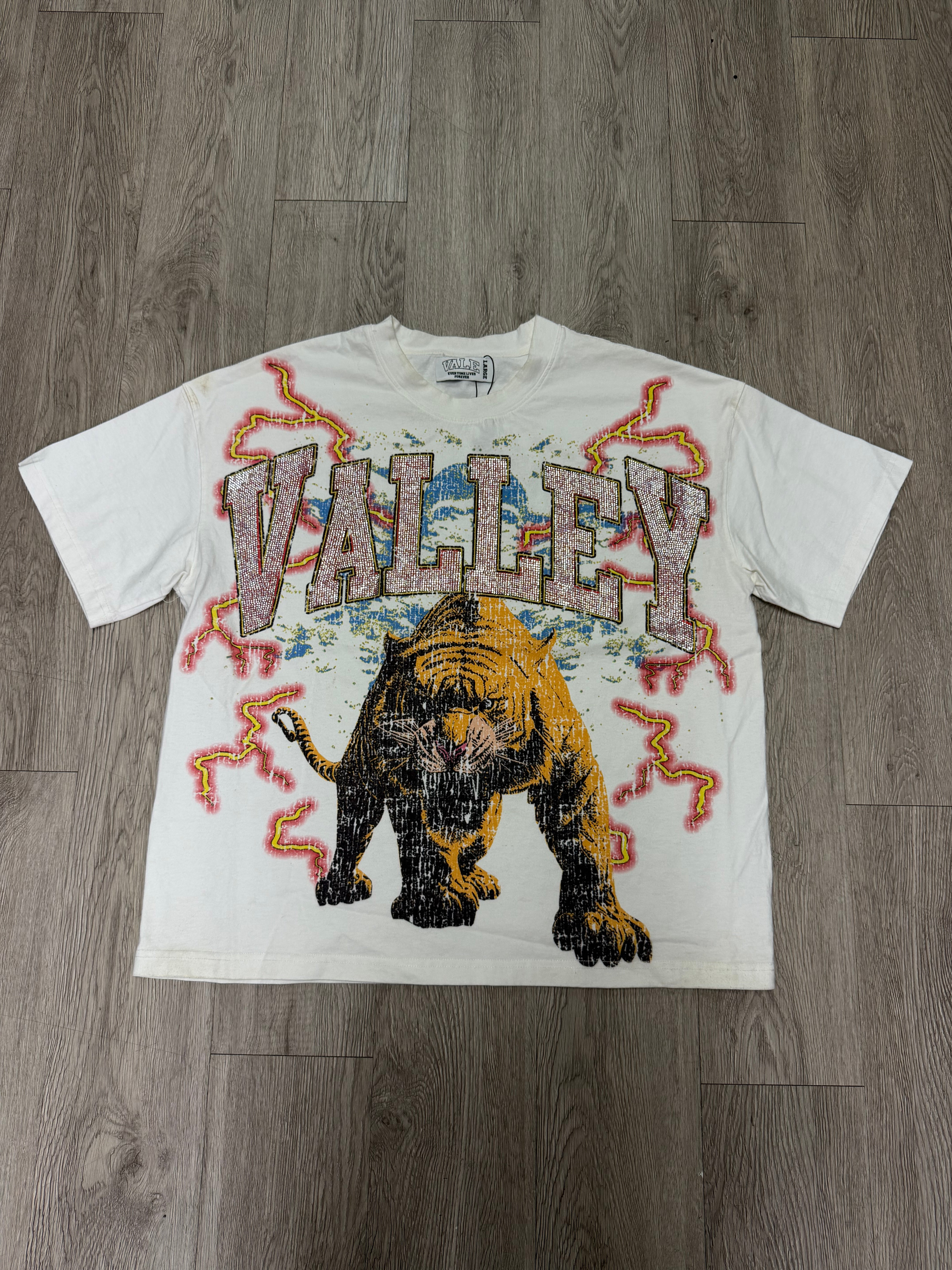 Vale White Tiger Bling Tee