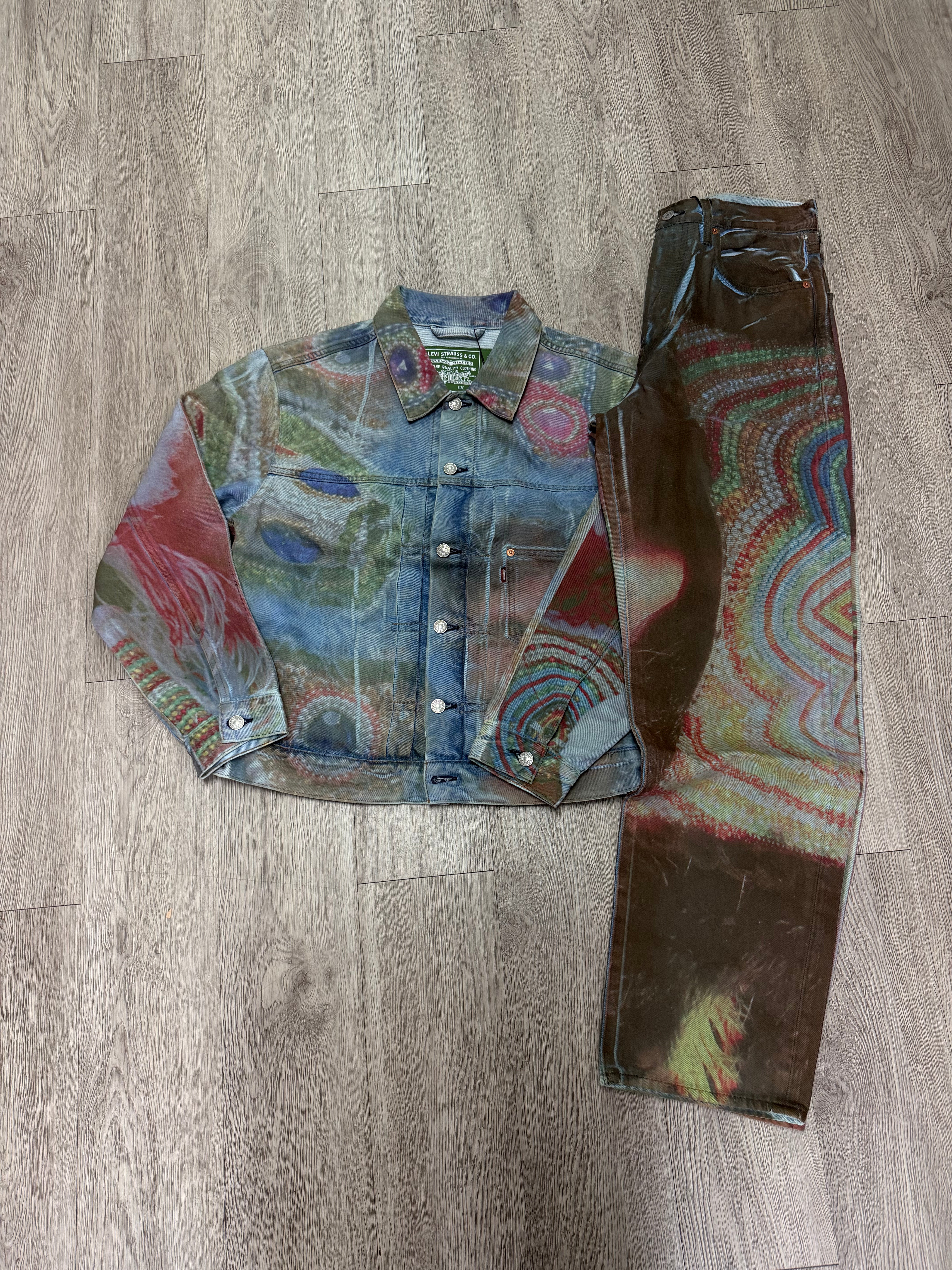 Denim Tears x Levis Photo Multicolor Denim Set
