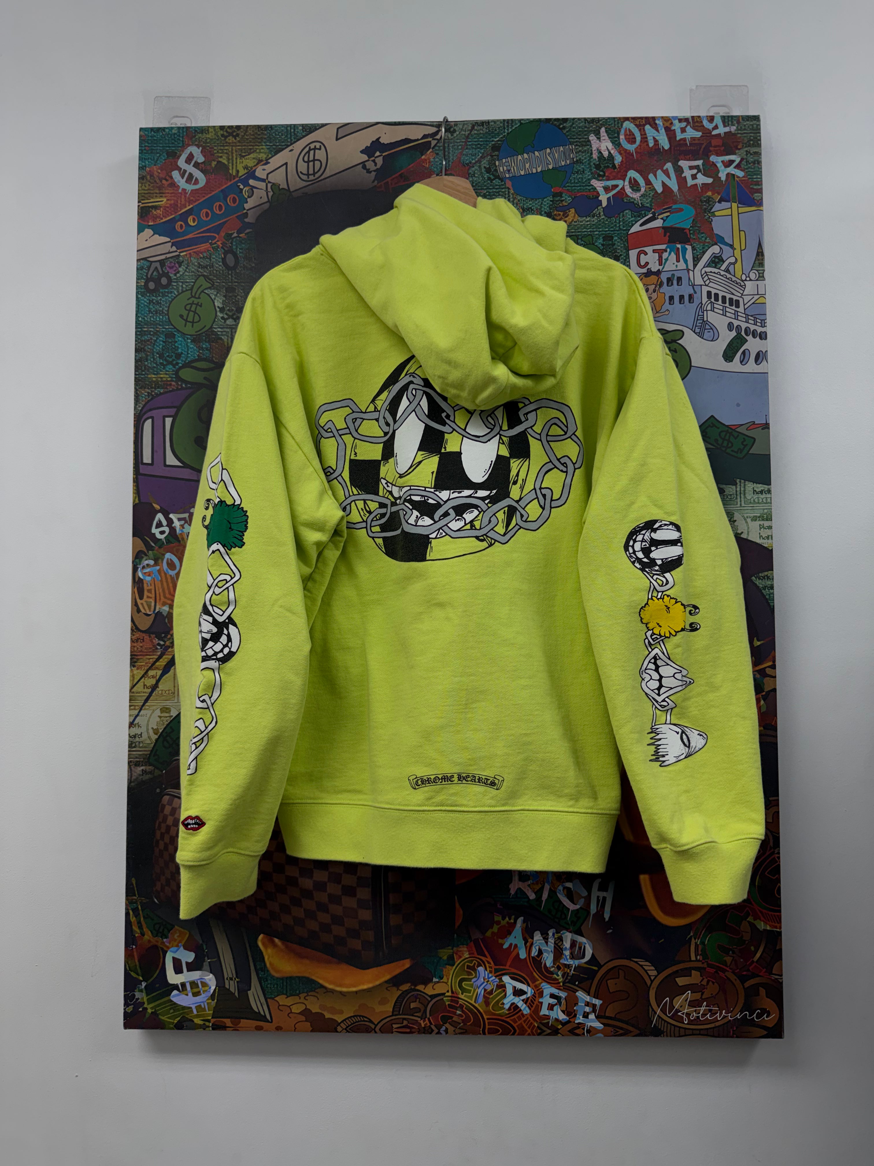 Chrome Hearts Matty Boy Lime Link Hoodie