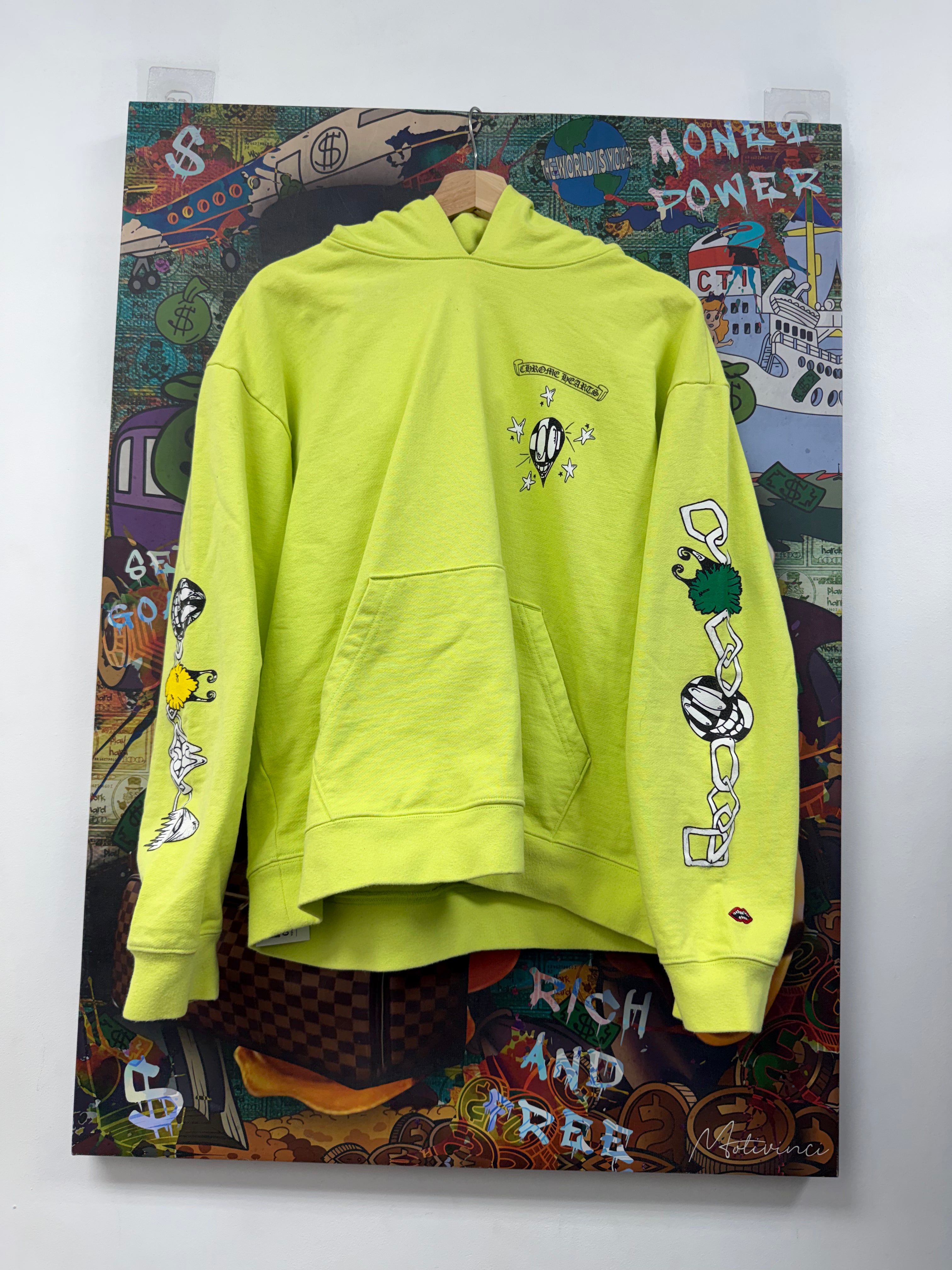 Chrome Hearts Matty Boy Lime Link Hoodie
