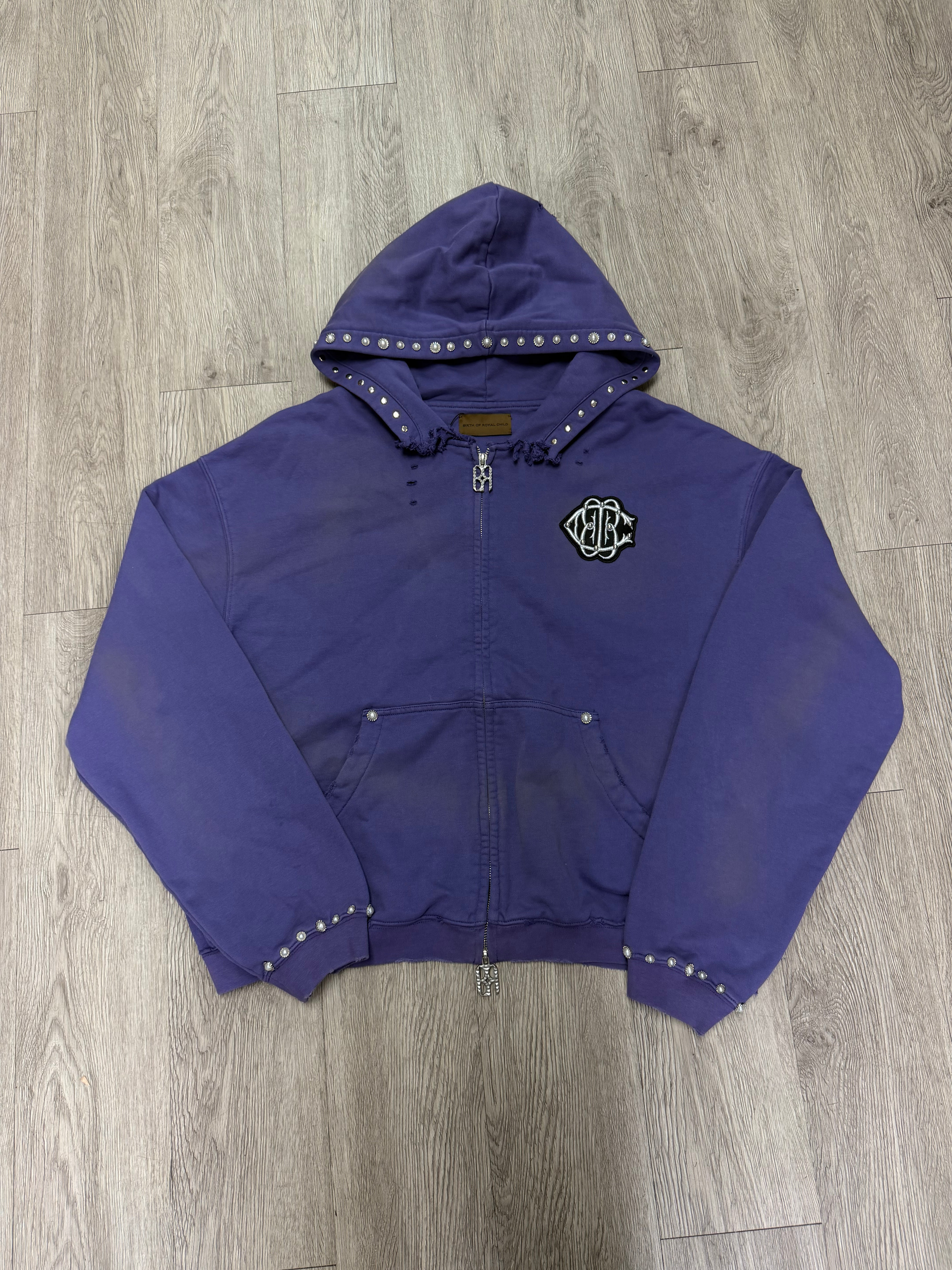 Birth Of A Royal Child Purple Pearlized Hoodie