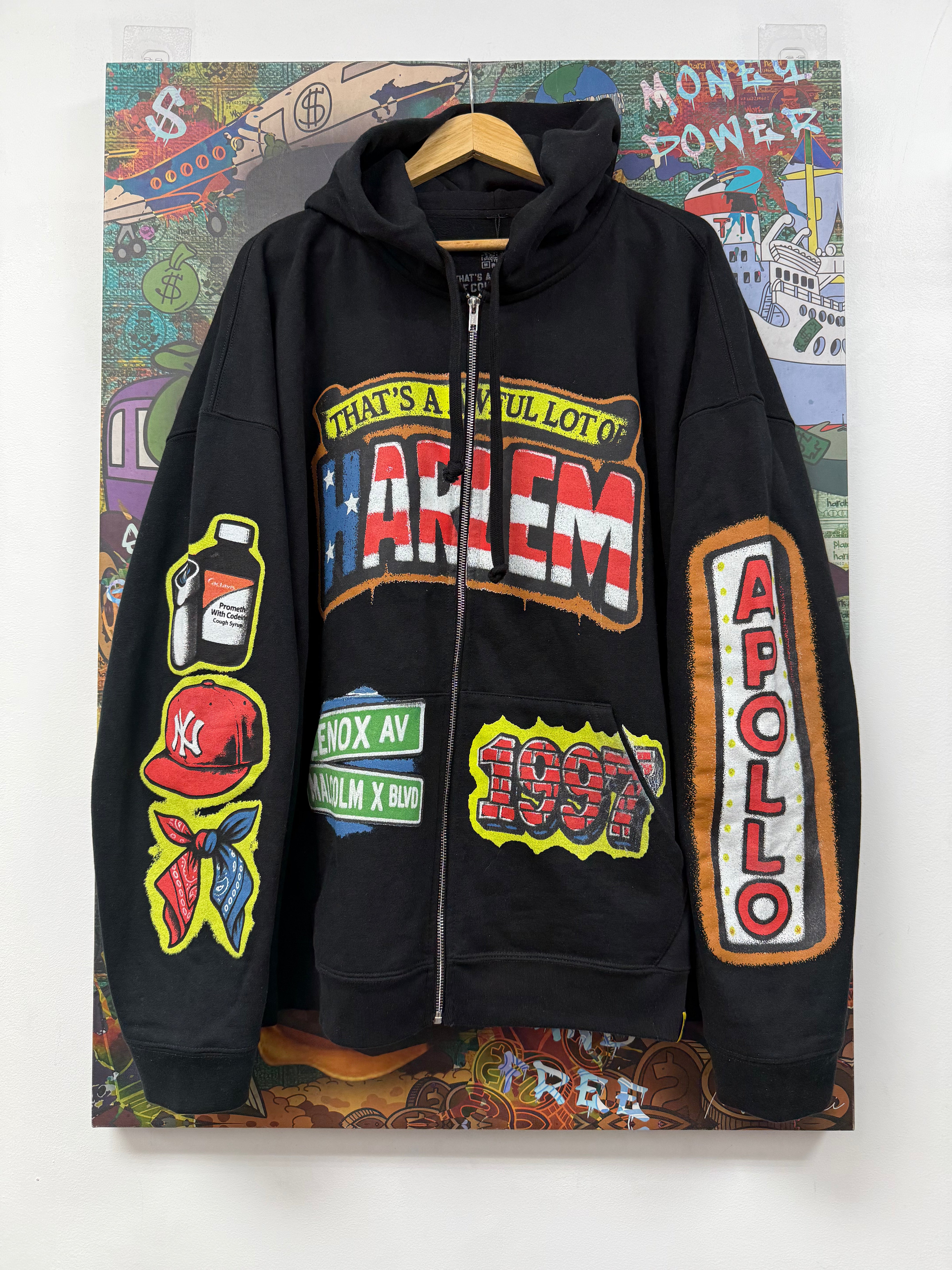 Awful Lot of Cough Syrup Harlem Zip Up