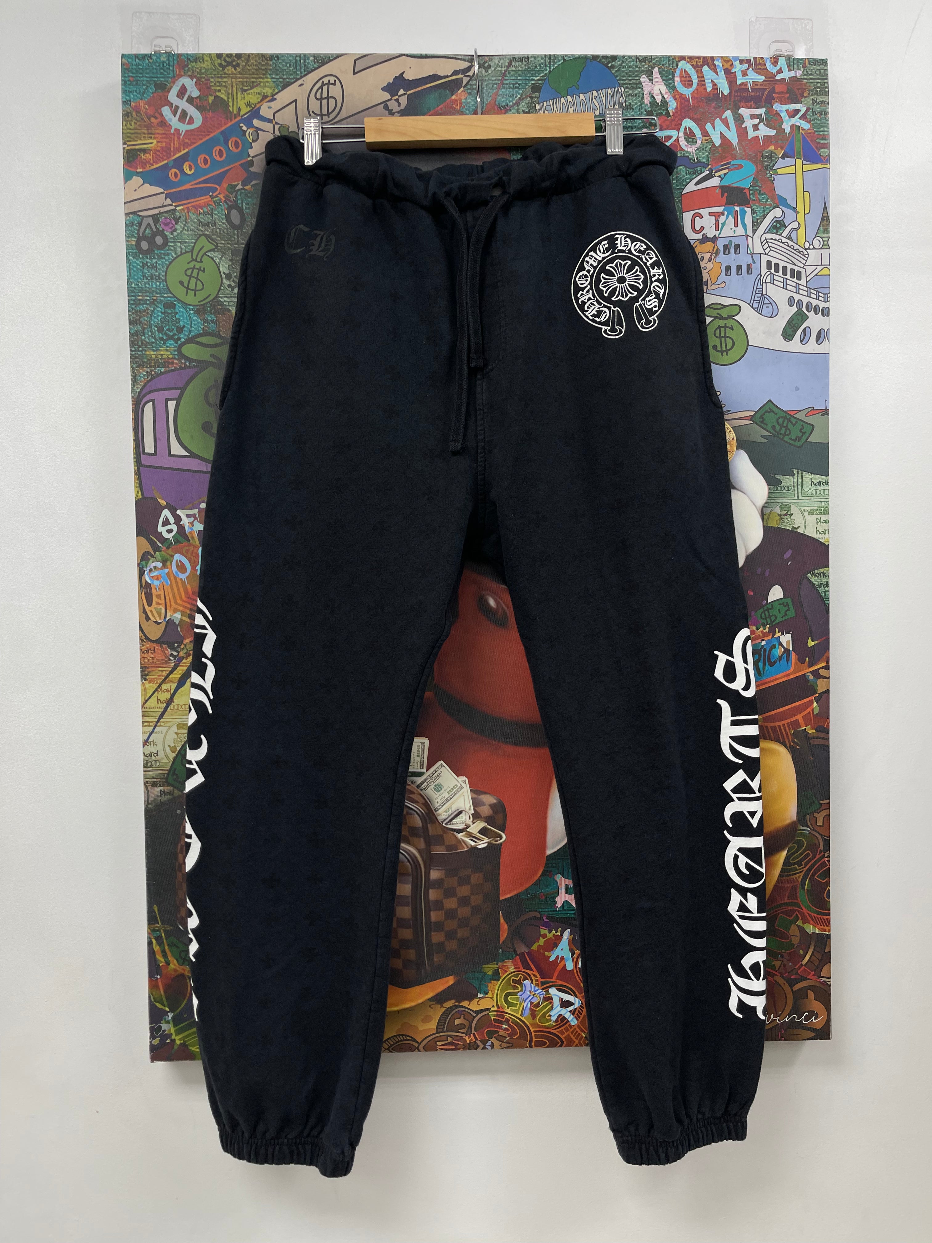Chrome Hearts Black Plus Monogram Horseshoe Sweats