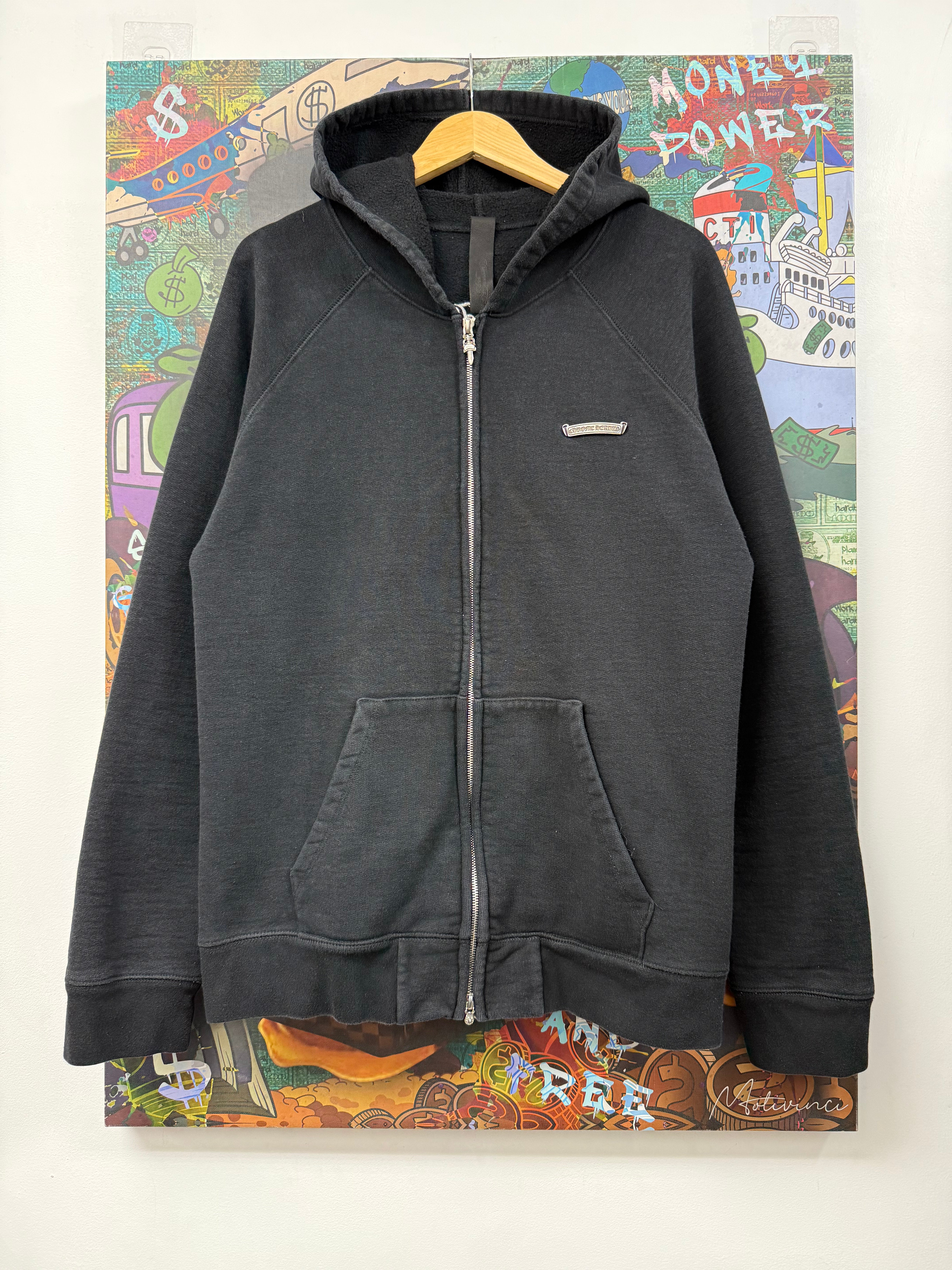 Chrome Hearts Black White King Taco Zip Up