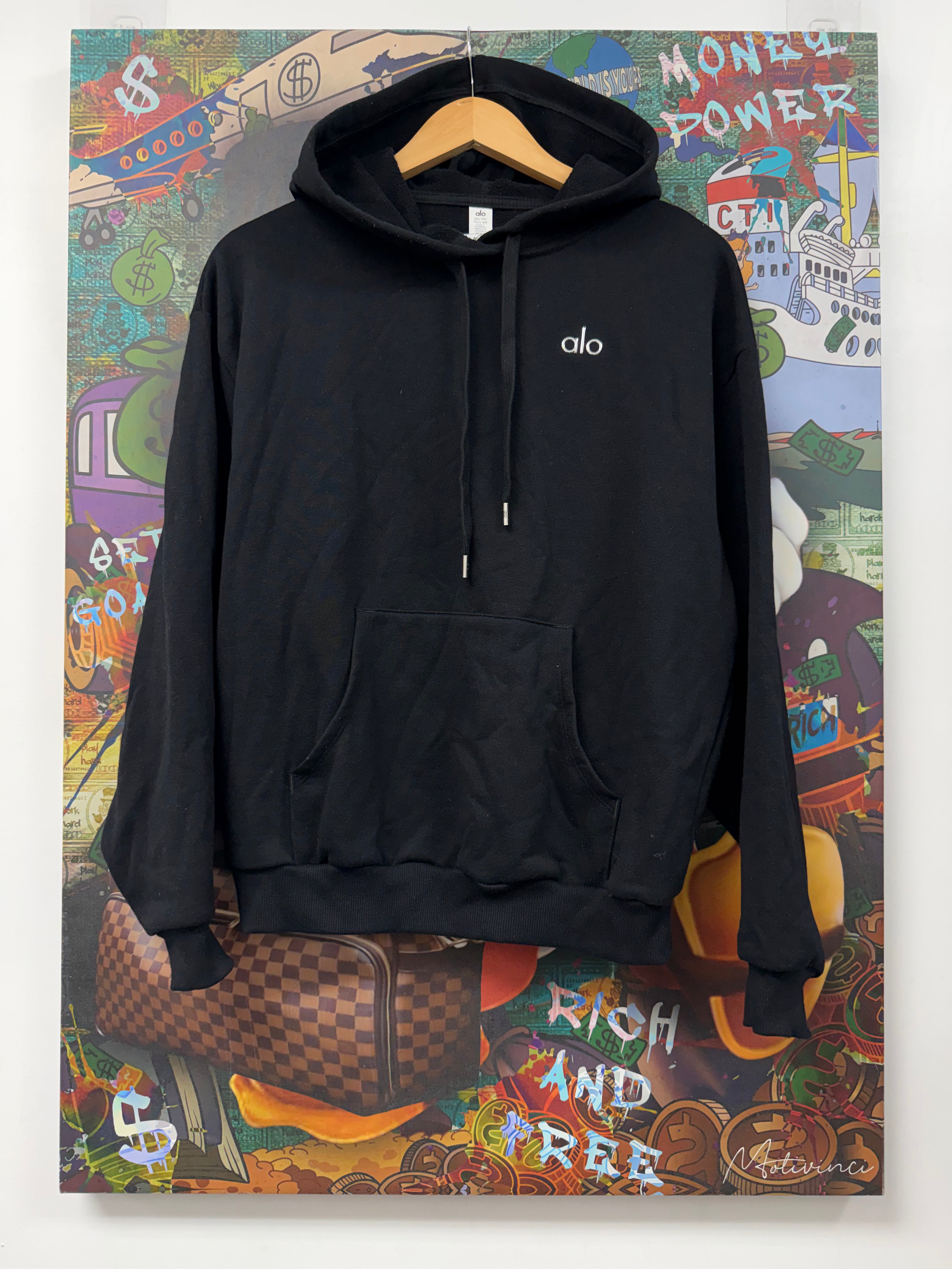 ALO Black Accolade Hoodie