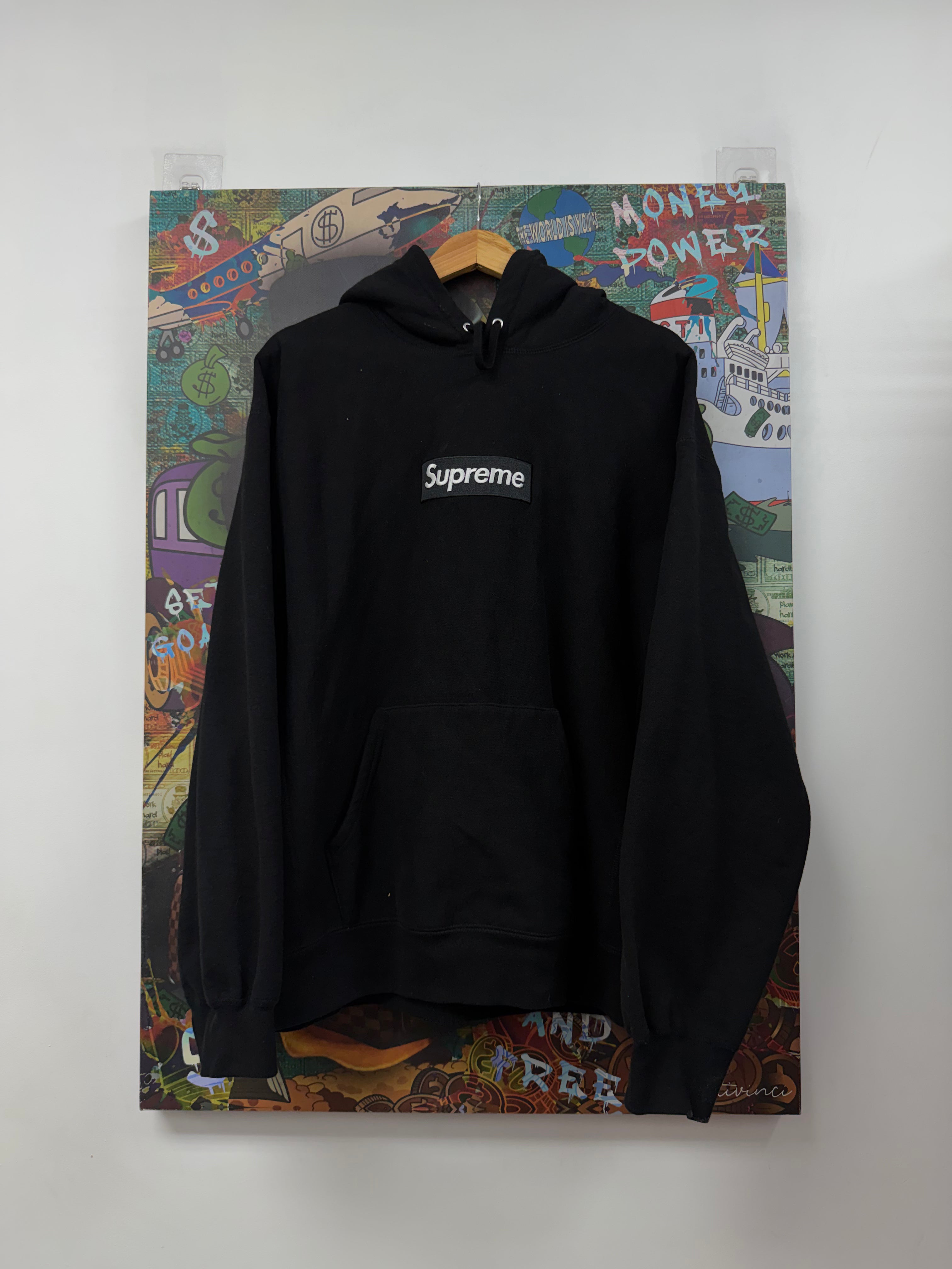 Supreme Black Box Logo Hoodie