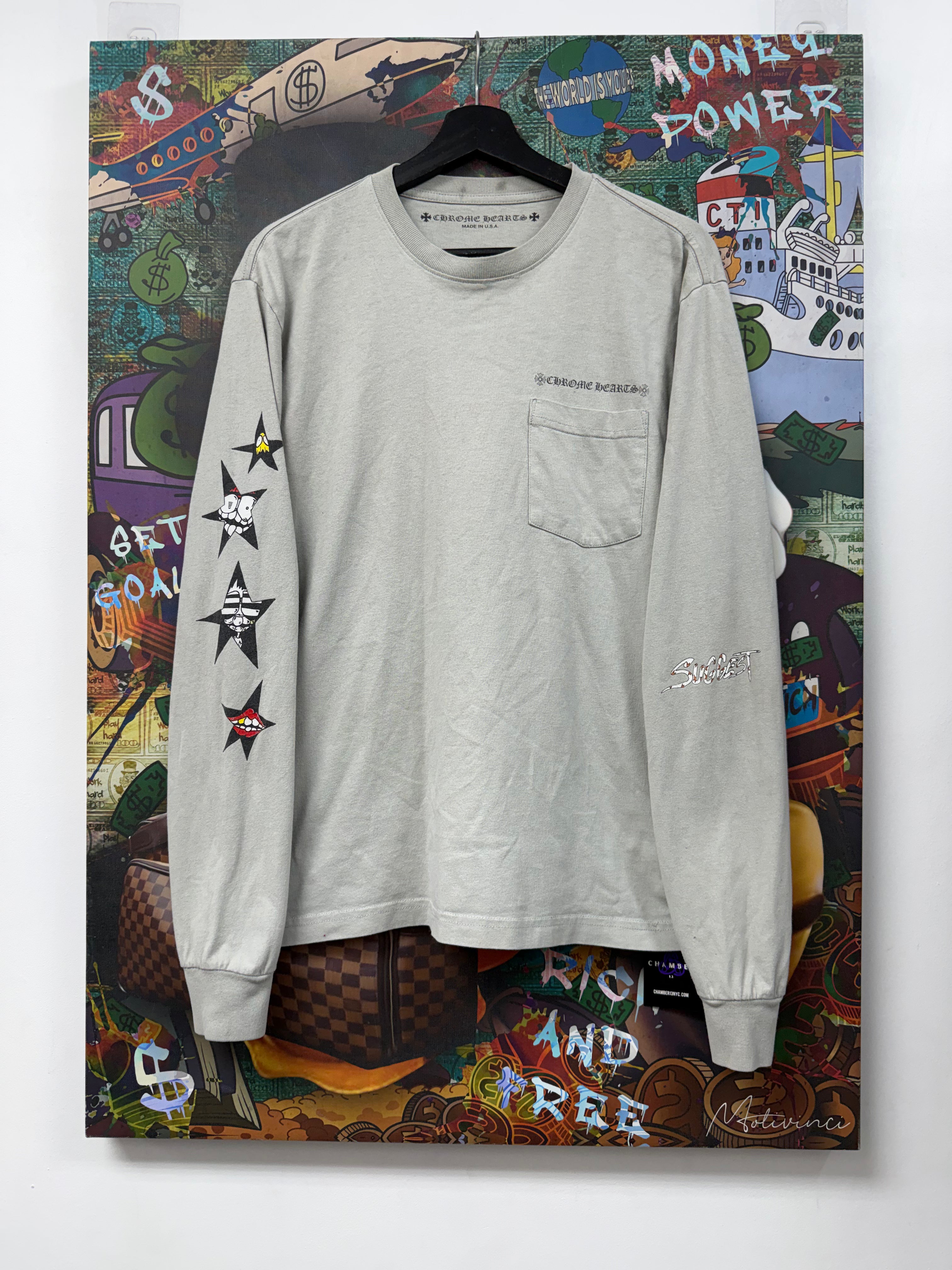 Chrome Hearts Matty Boy Grey Suggest Long Sleeve