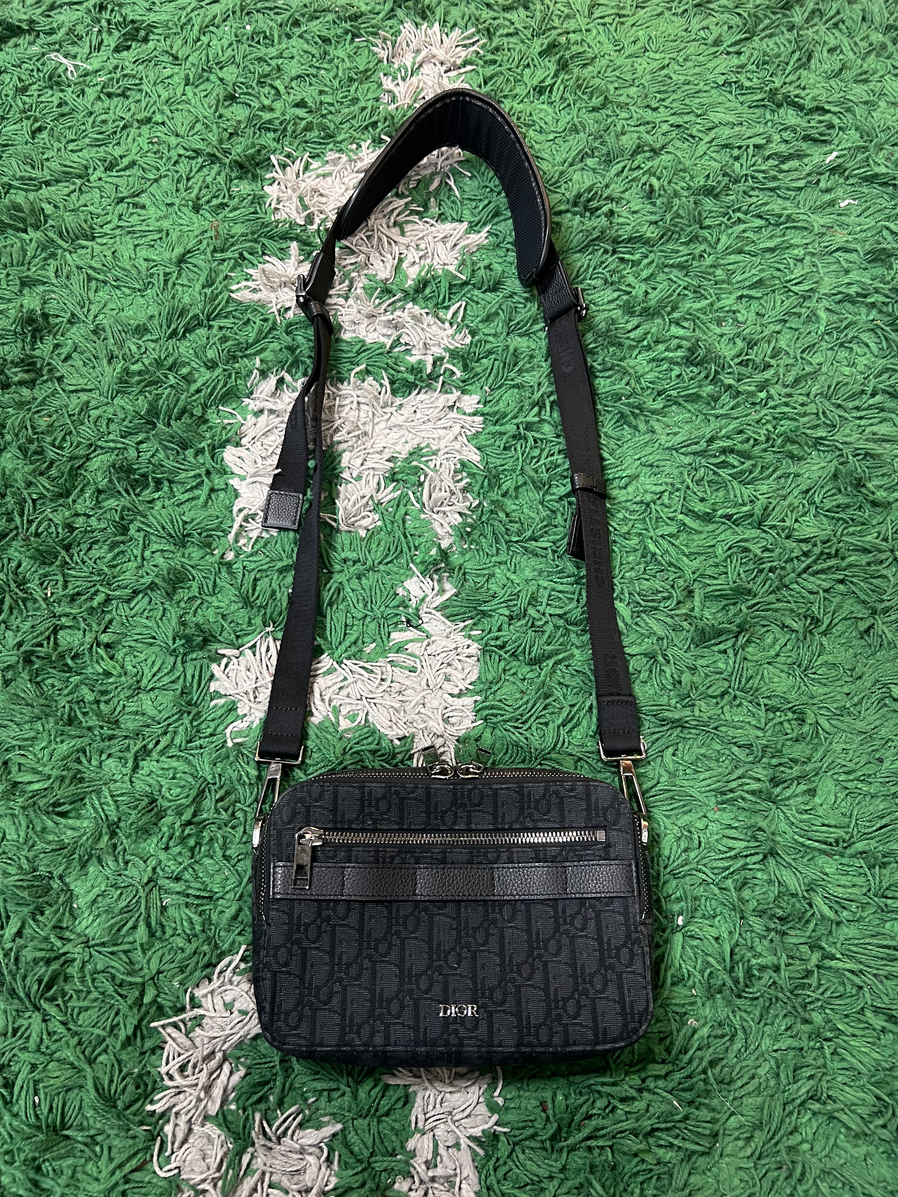 Dior Black Oblique Monogram Side Bag