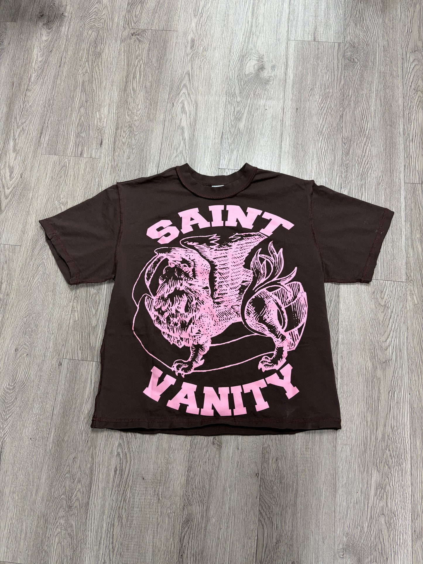 Saint Vanity Griffin Brown Pink Tee