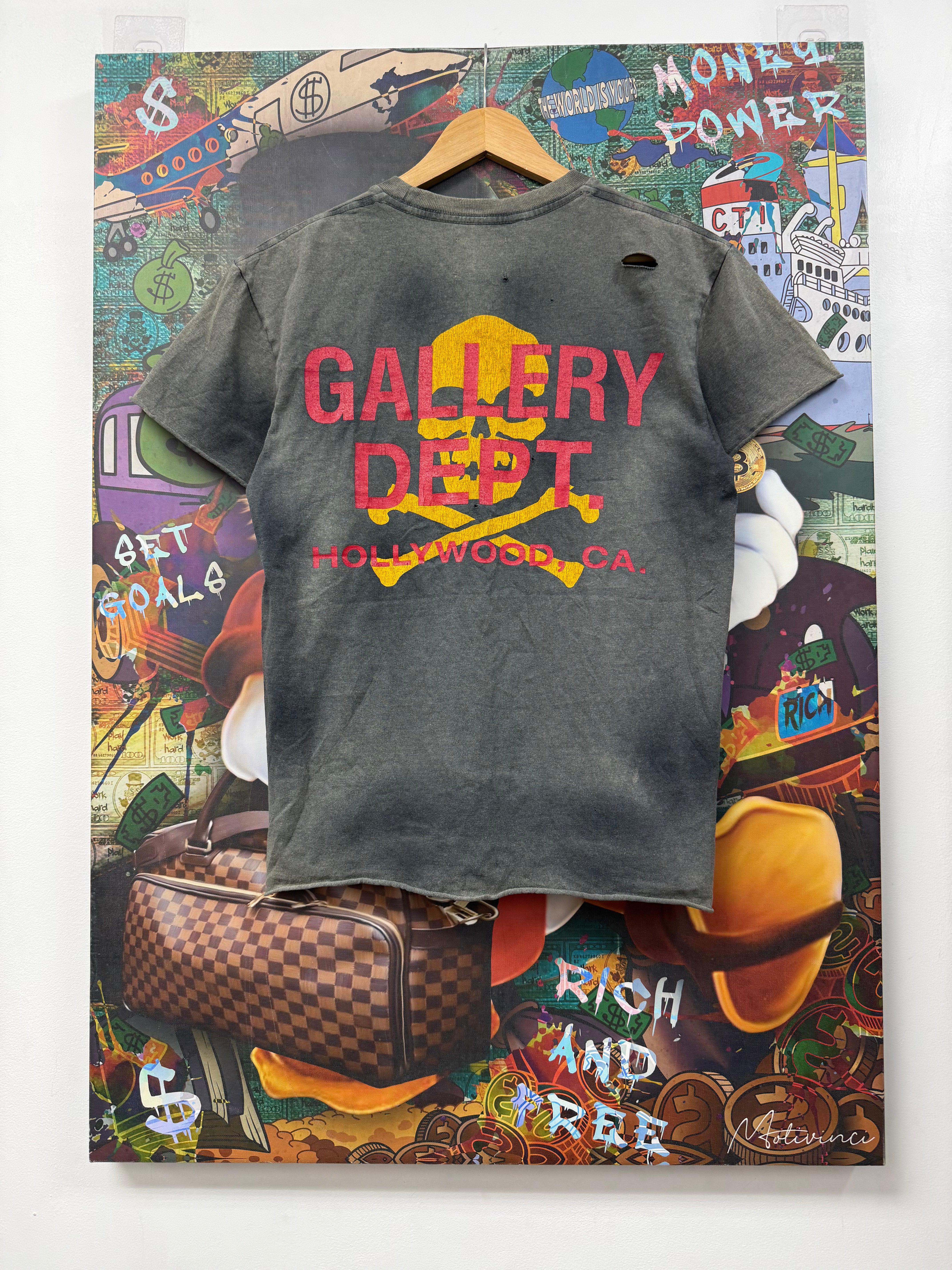 Gallery Dept Sunfaded Skull Tee