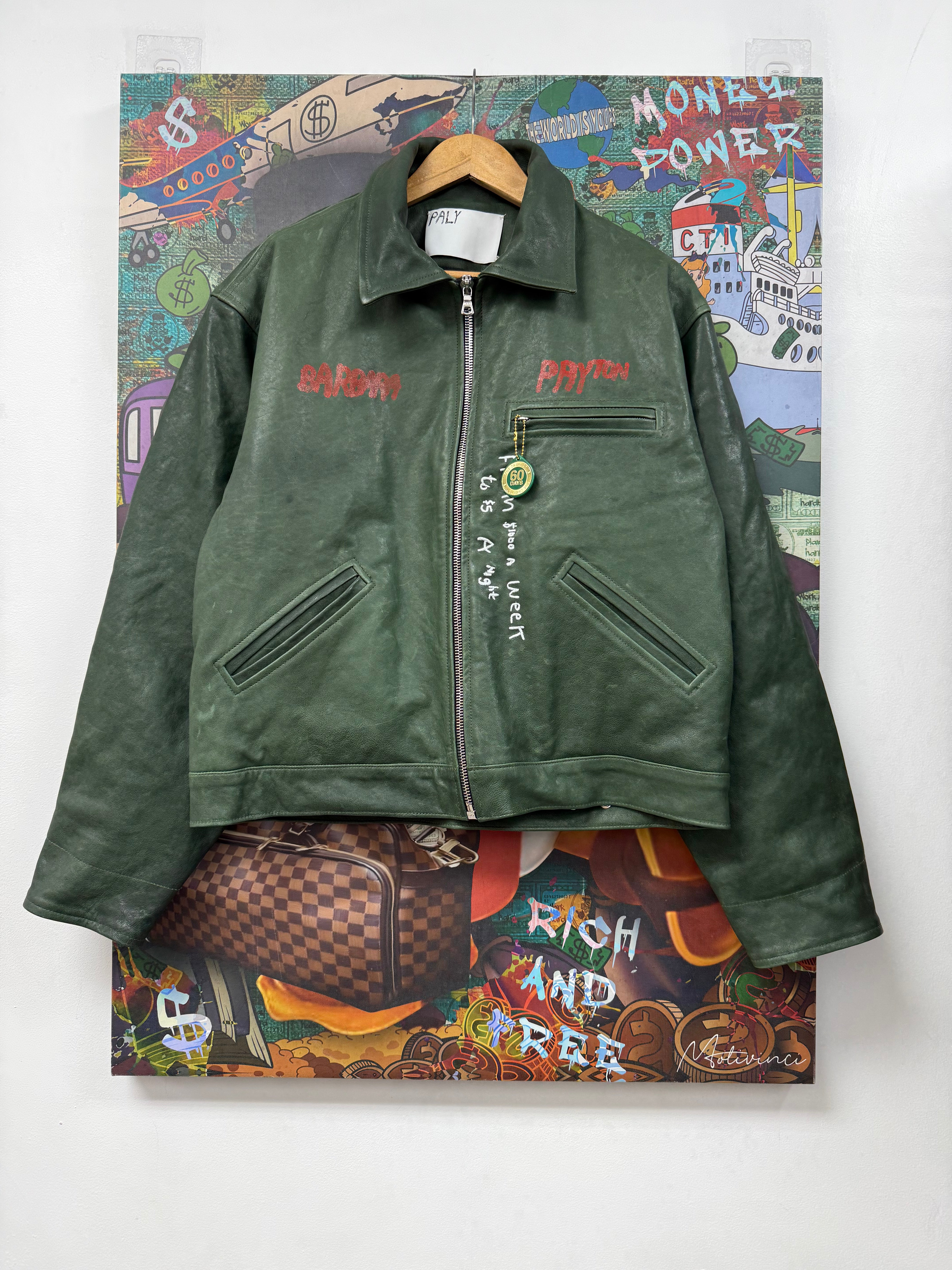 Paly I Am Not Ashamed Leather Work Jacket