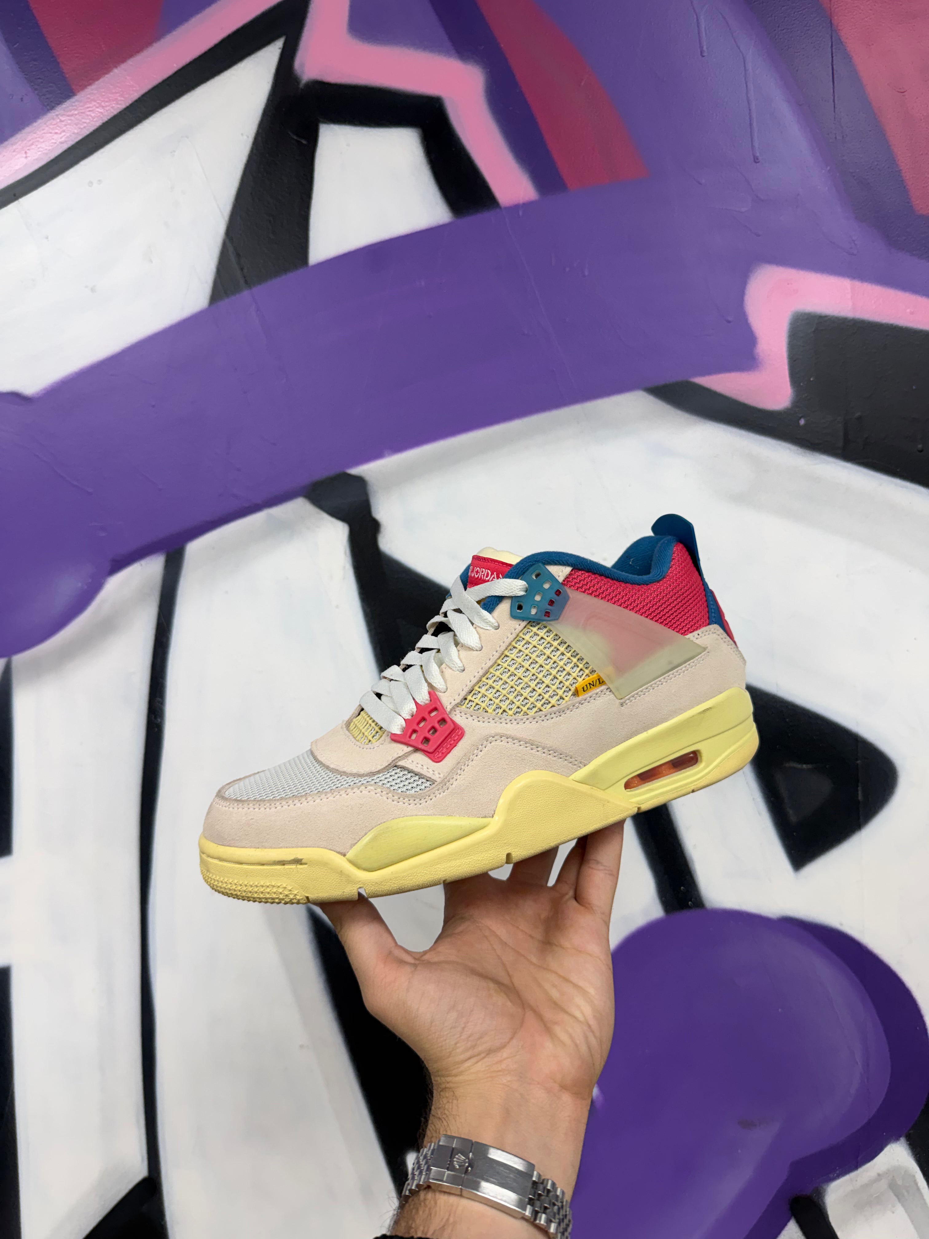 Jordan 4 x Union Guava Ice Sneakers