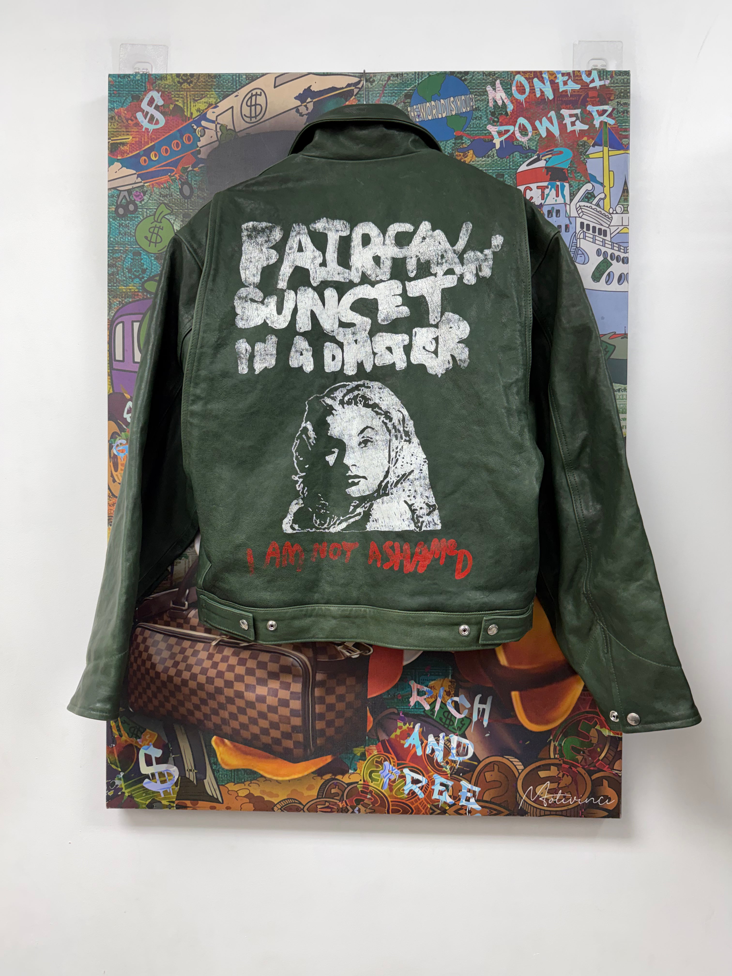 Paly I Am Not Ashamed Leather Work Jacket