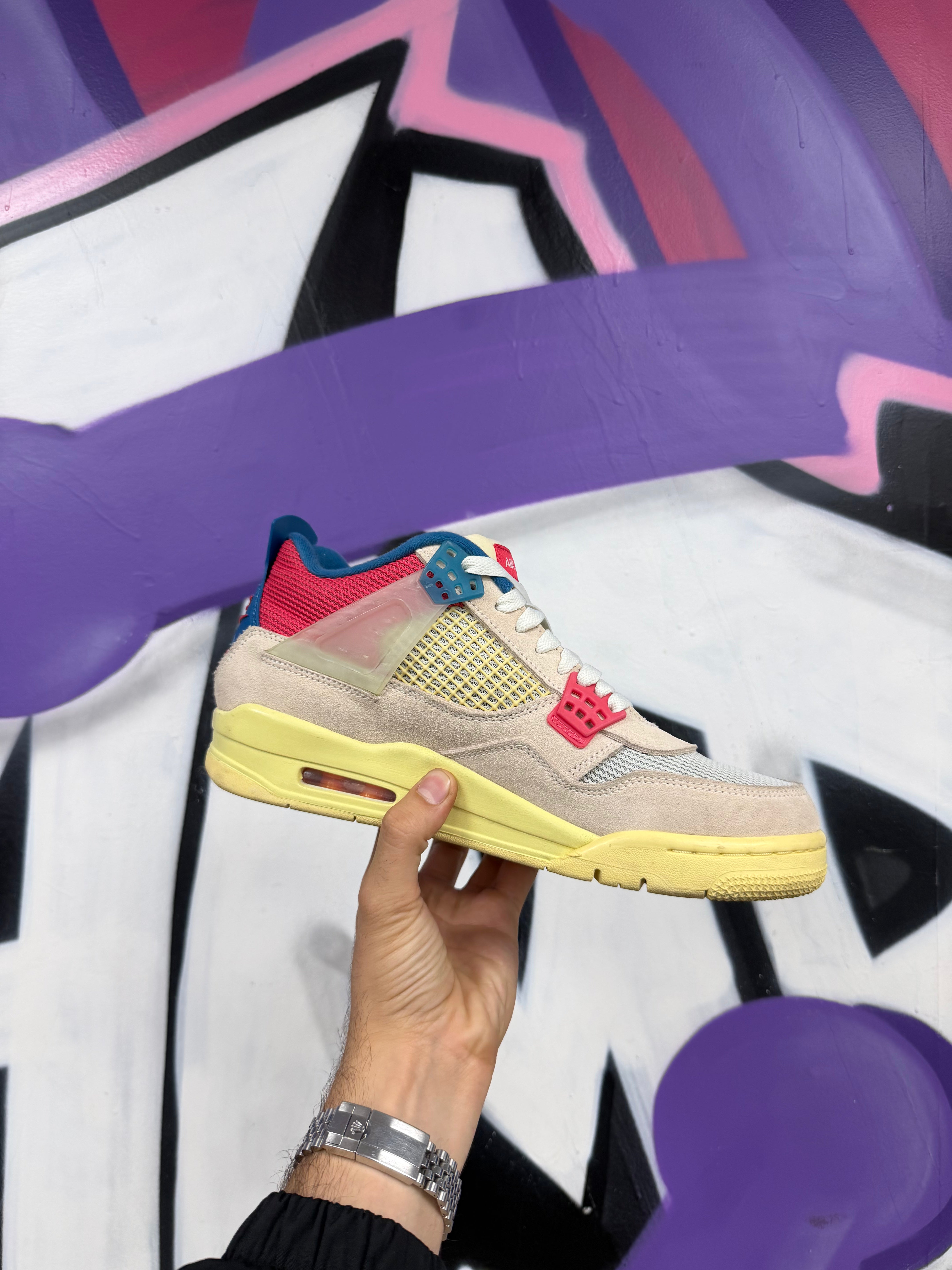 Jordan 4 x Union Guava Ice Sneakers