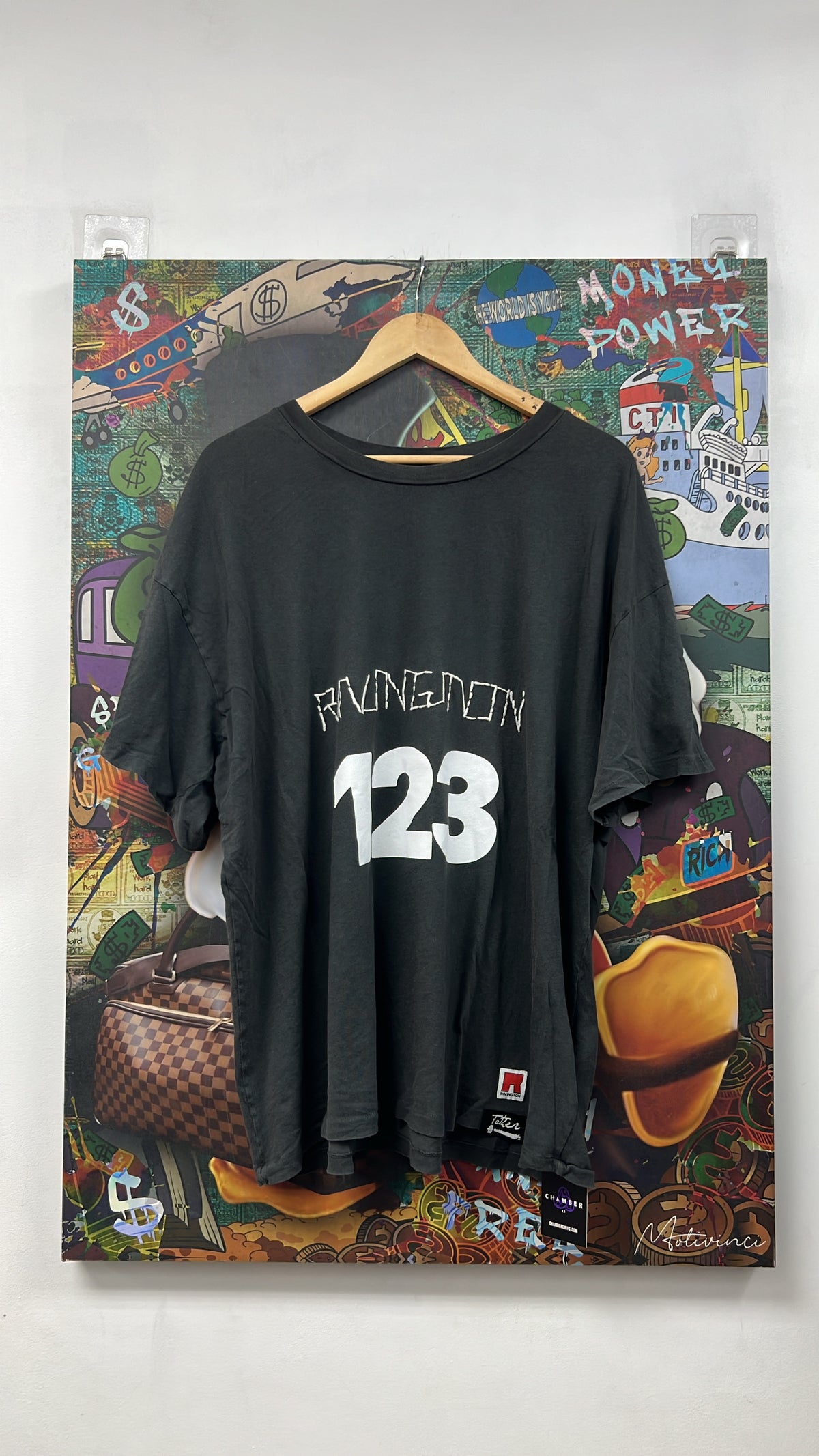 Rivington 123 Grey Script Tee