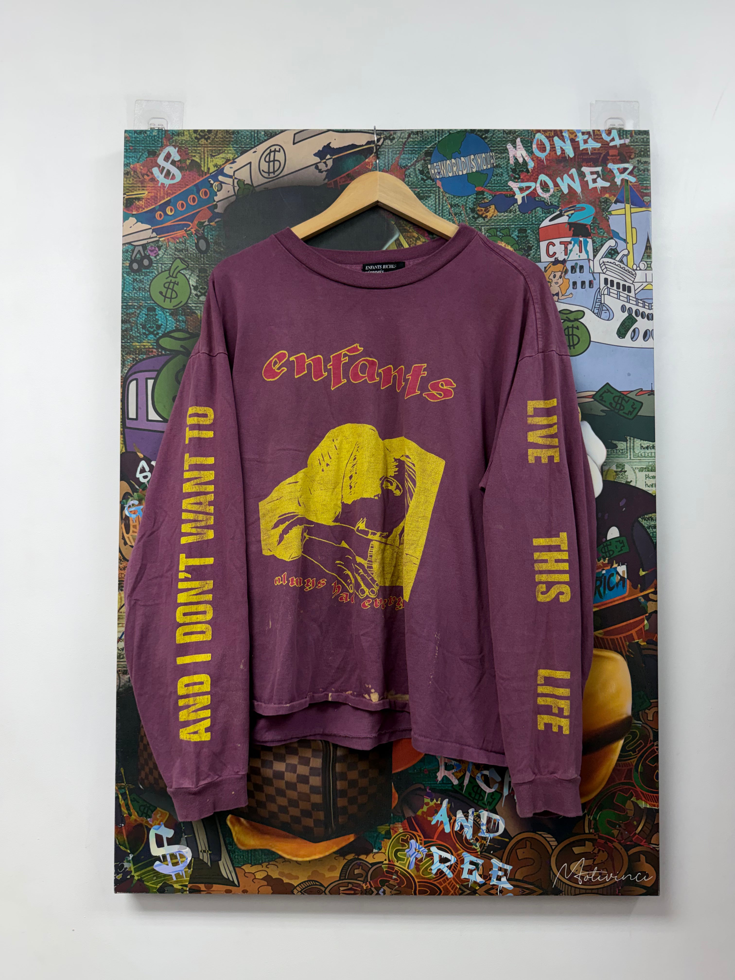ENFANTS RICHES DÉPRIMÉS Purple Yellow So Low Long Sleeve