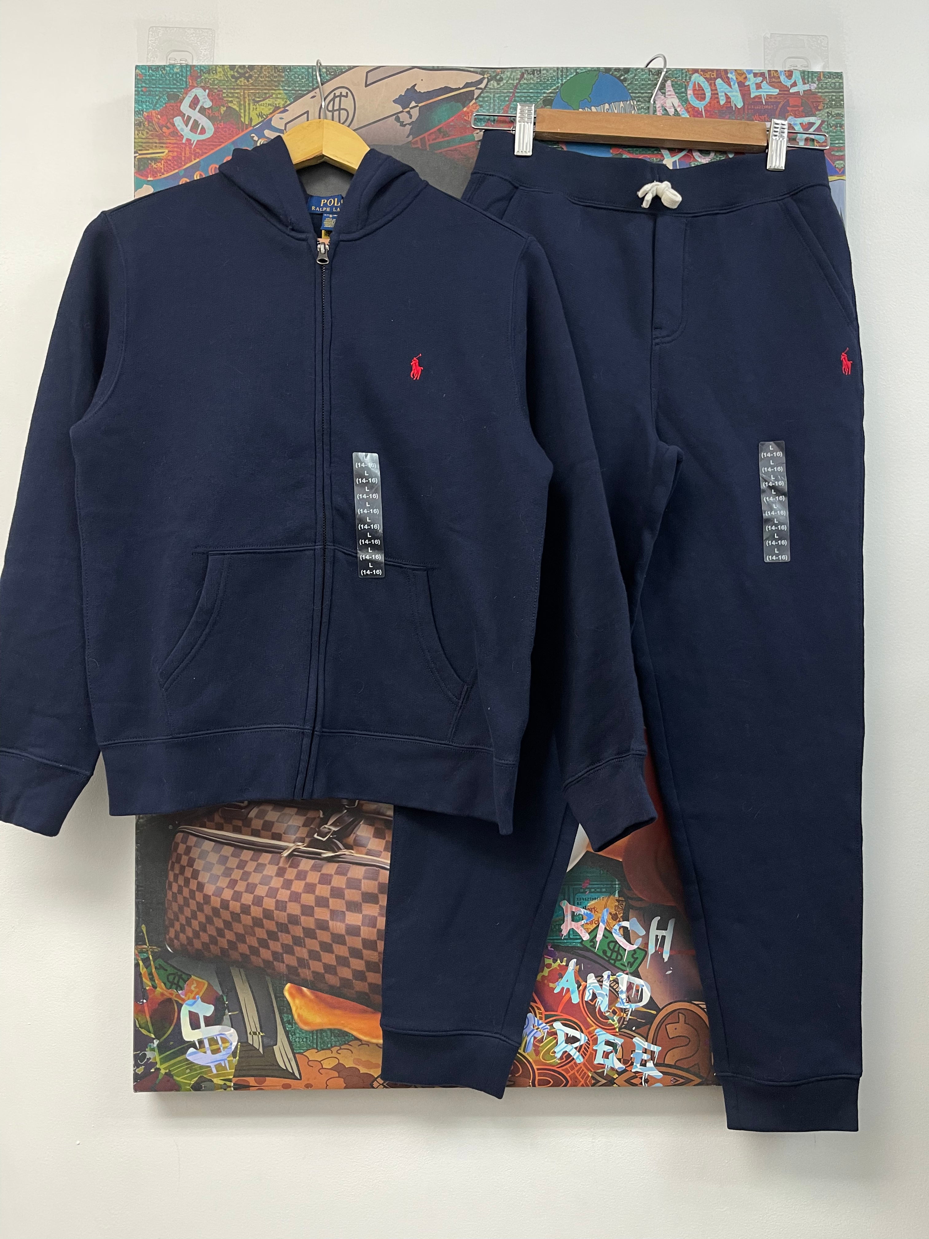 Polo Kid's Navy Red (Fits M XXS-XS) Sweatsuit