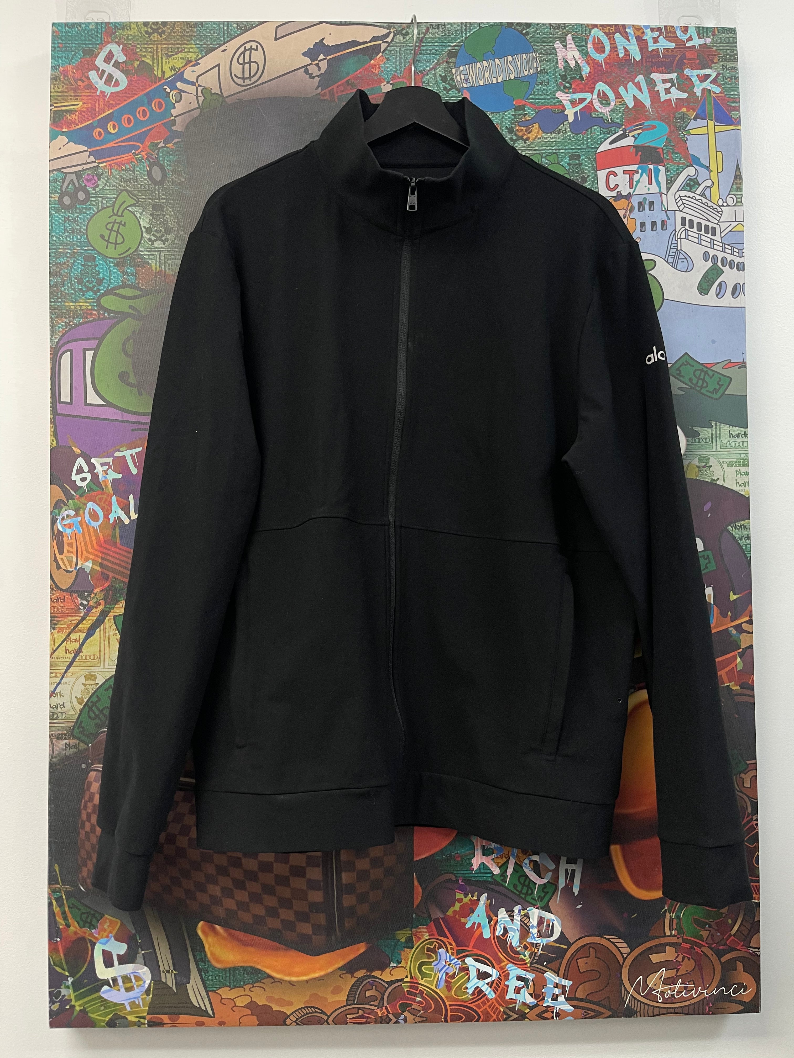 ALO Black Zip Up