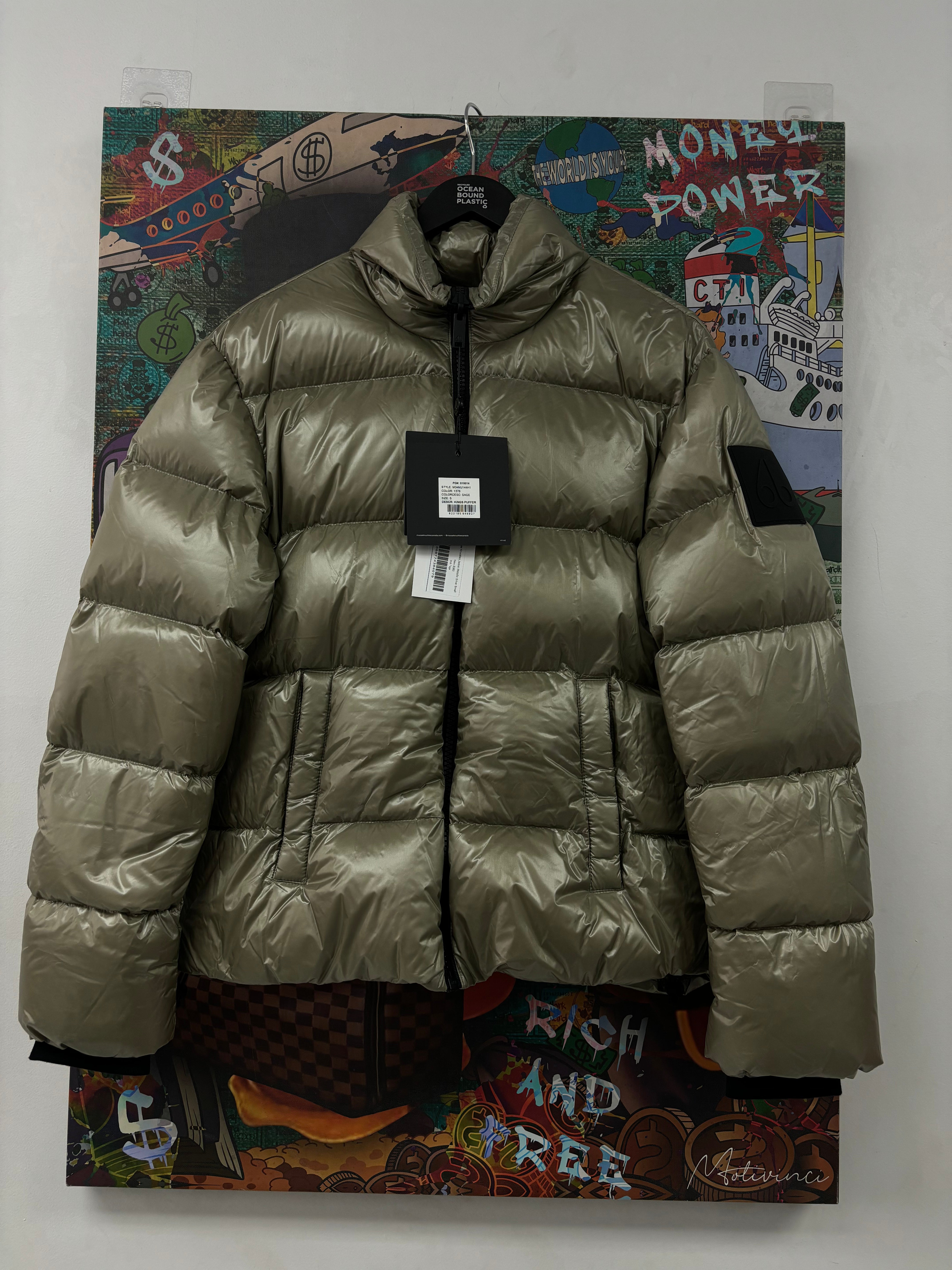 Moose Knuckles Jacket Metallic Silver New Small With Tags