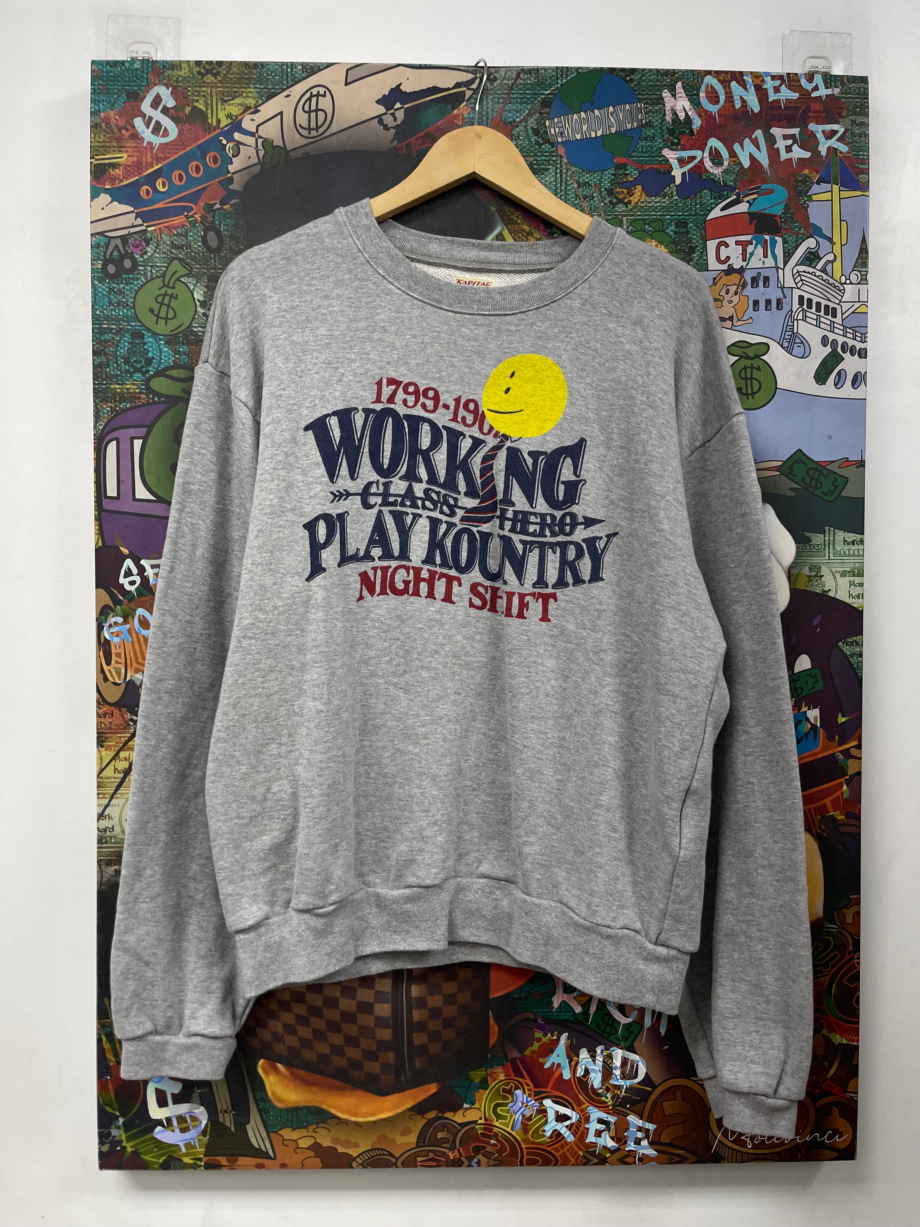 Kapital Grey Working Class Crewneck