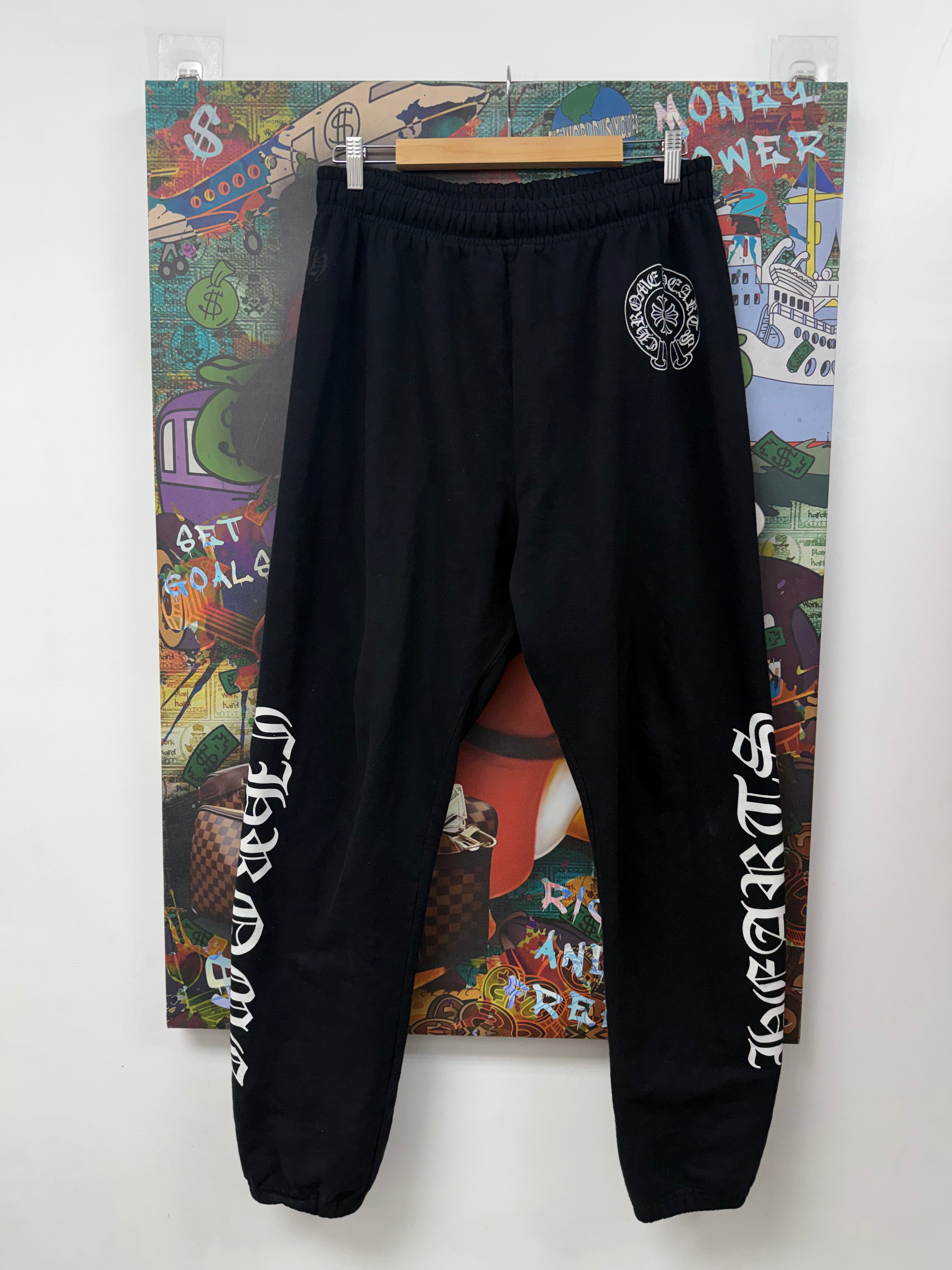 Chrome Hearts Black Horseshoe Sweatpants