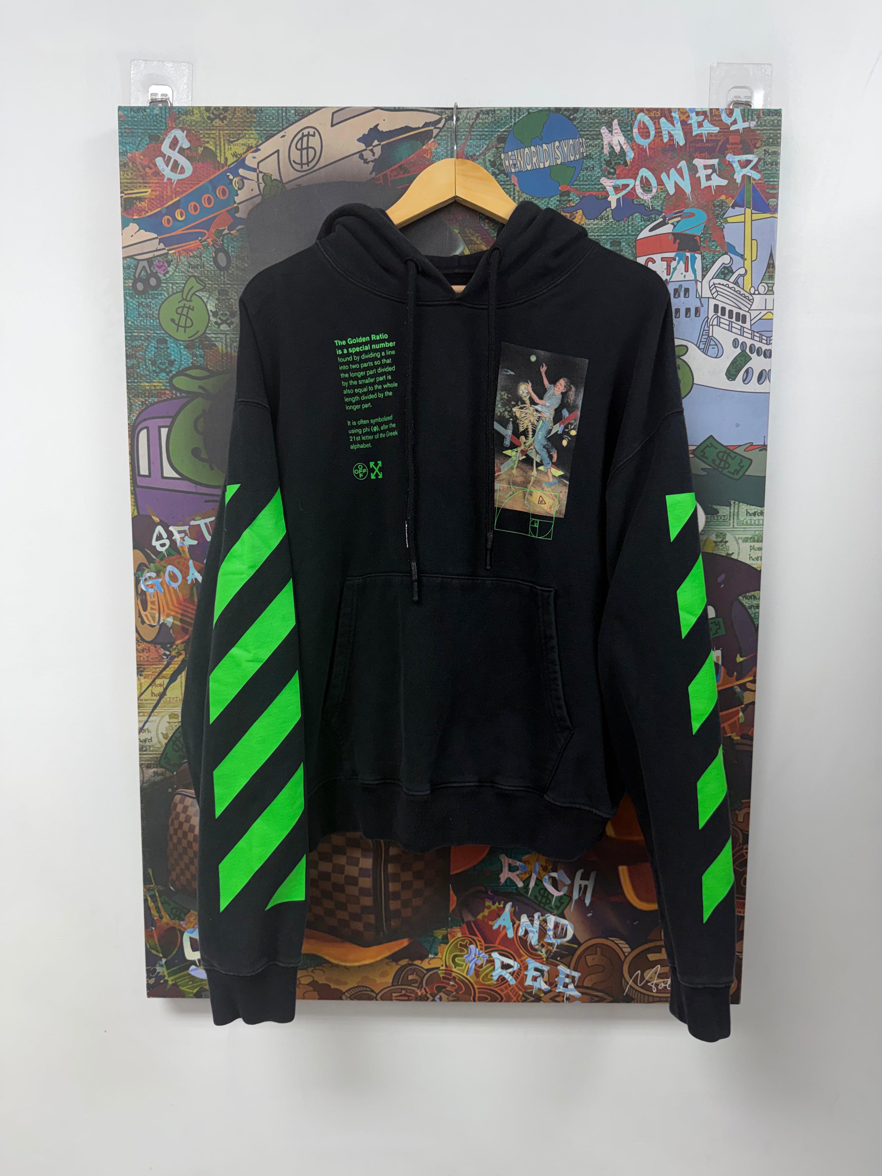 Off White Black Green Scholar Hoodie