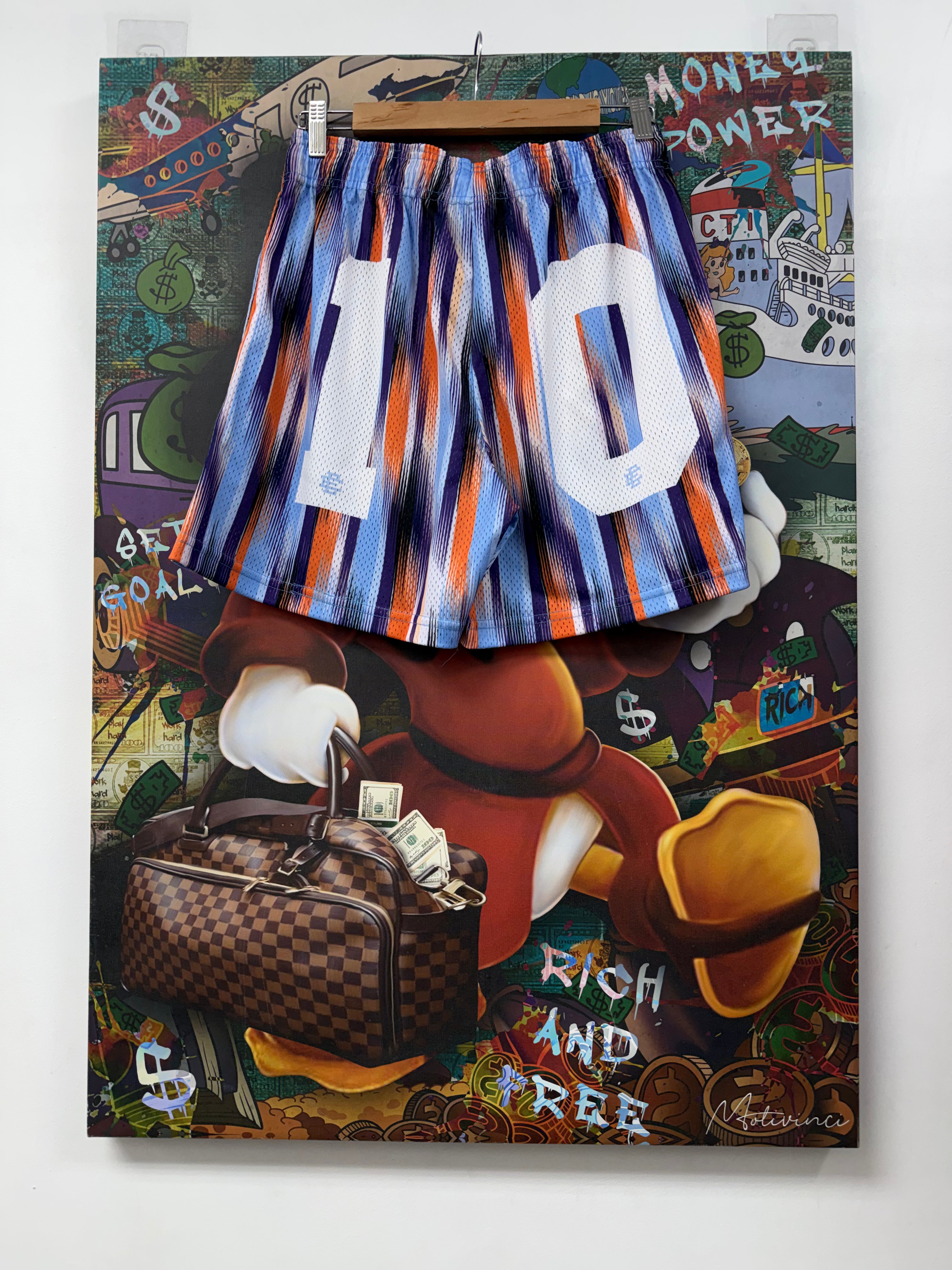 Eric Emanuel Purple Orange No 10 Shorts