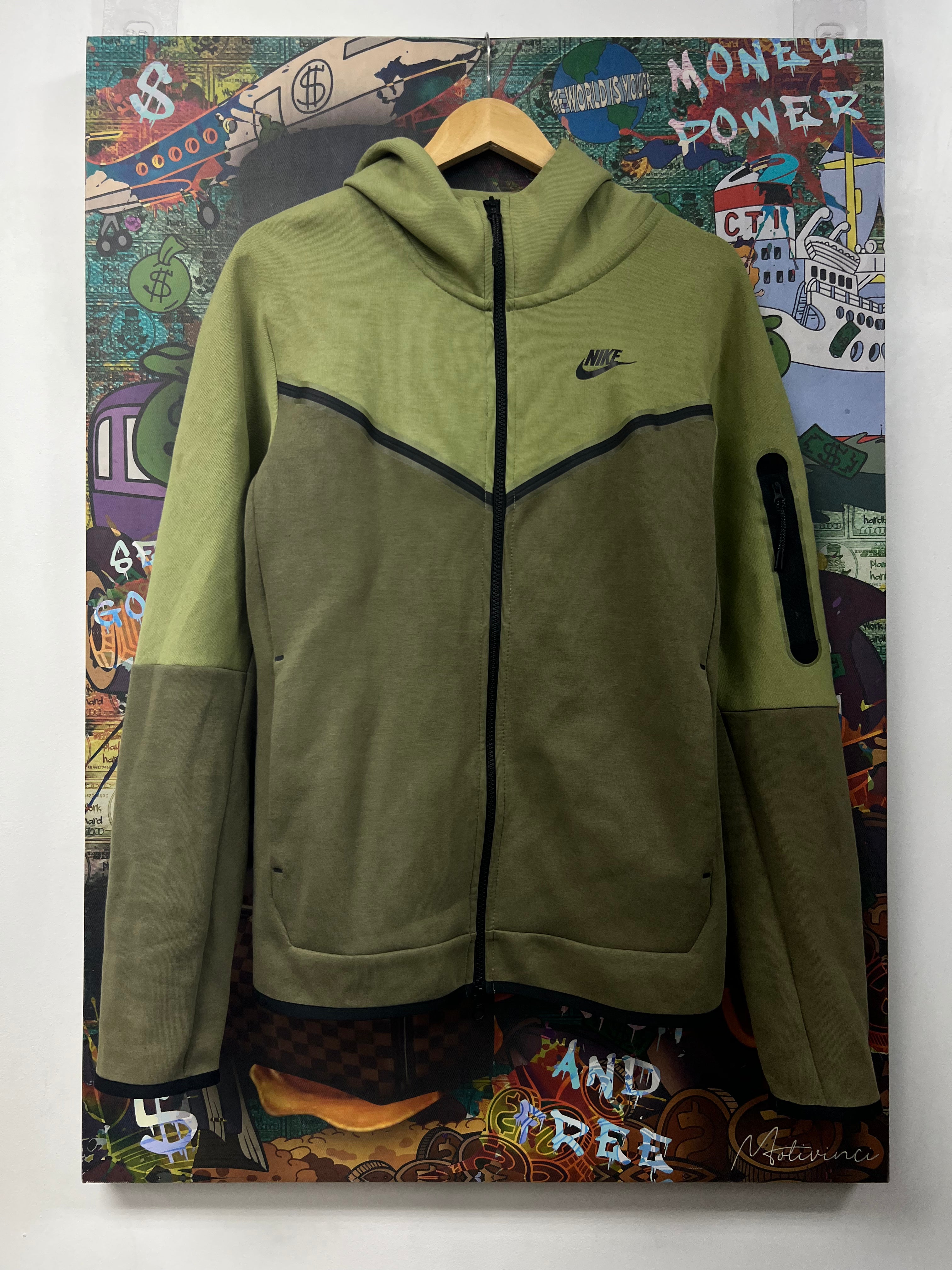Nike Olive Tech Zip Up