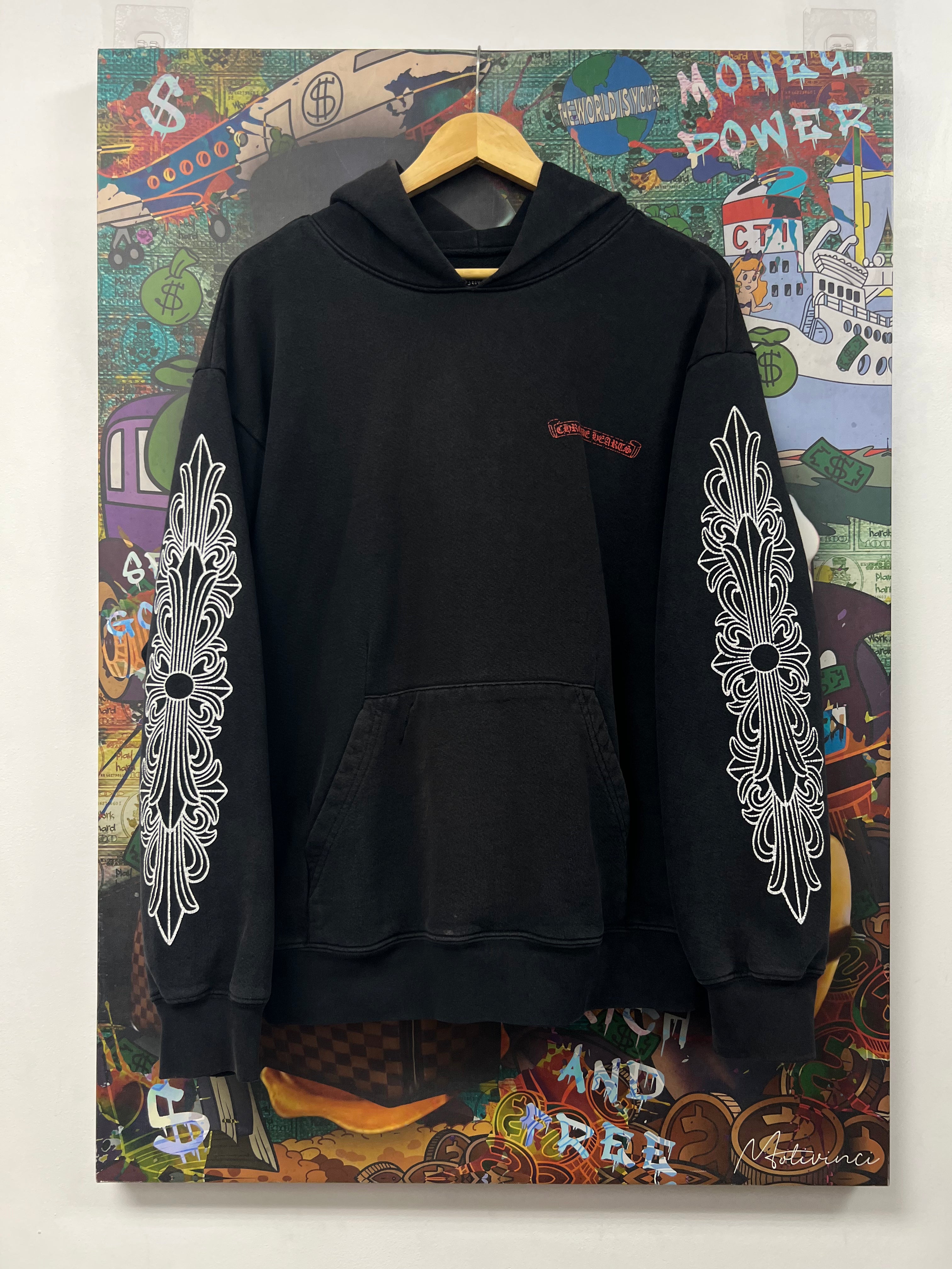 Chrome Hearts Matty Boy Black Chomper Lips Hoodie