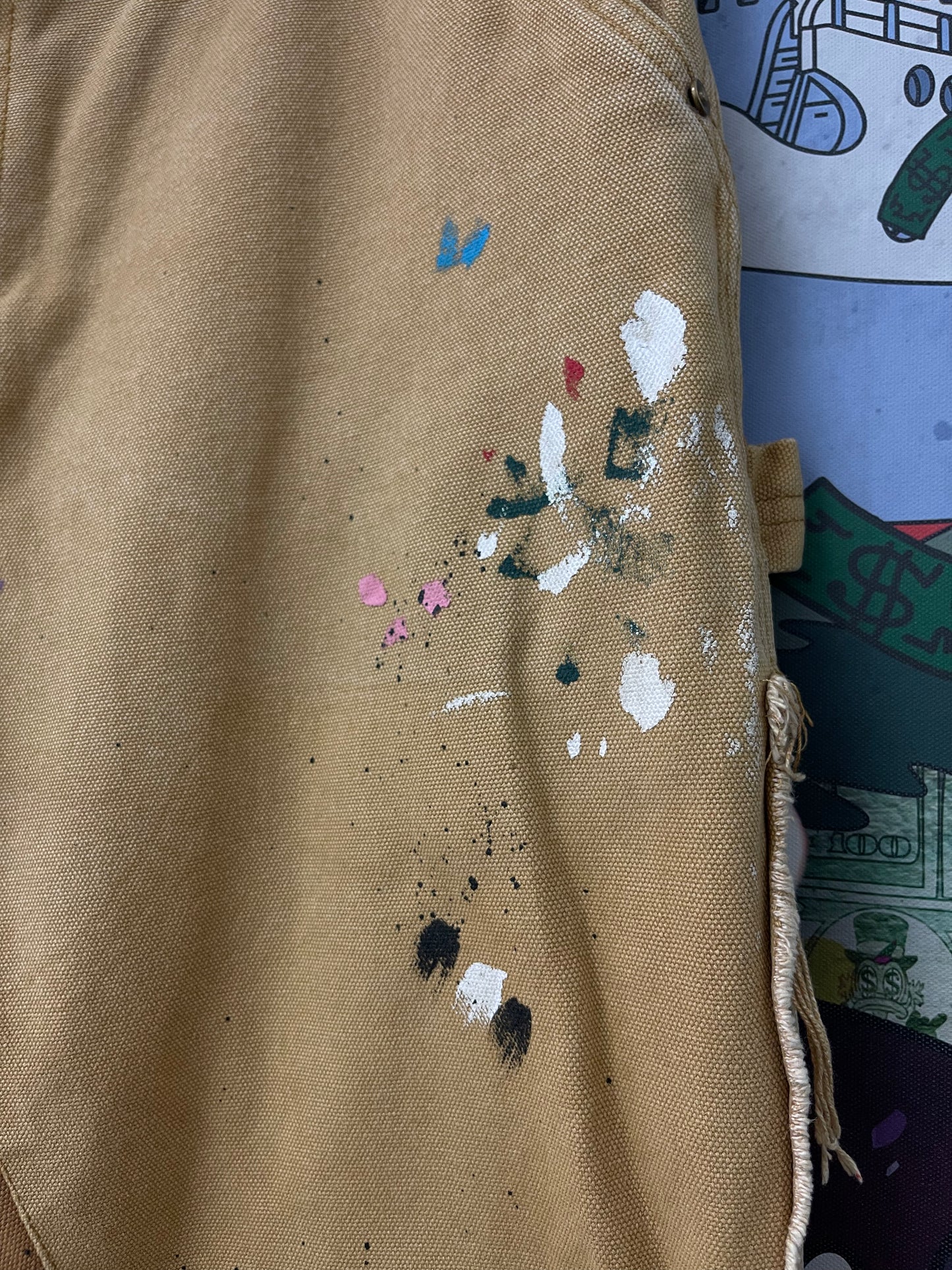 Gallery Dept Carhartt Flares Tan Splatter Used
