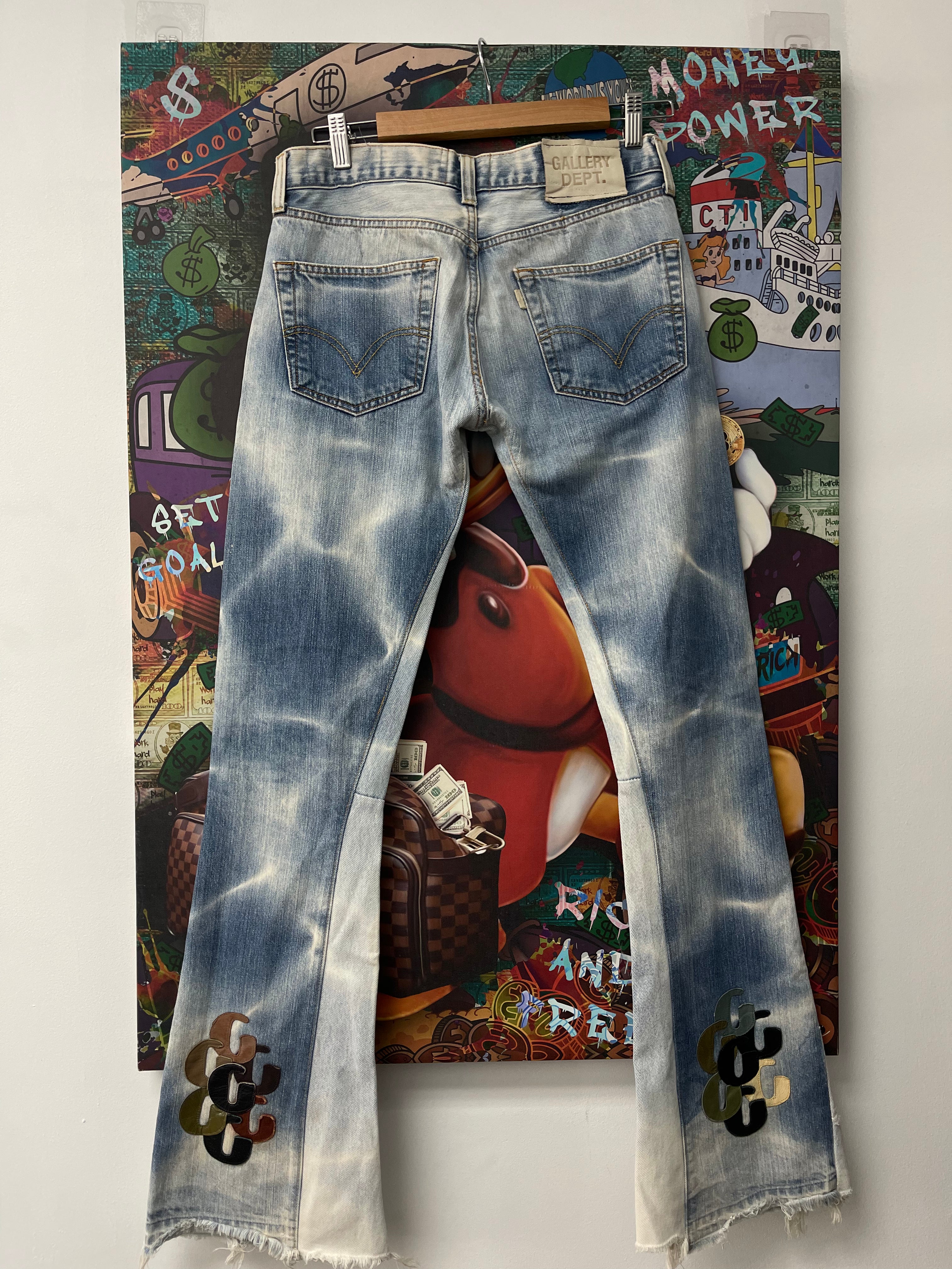 Gallery Dept Light Wash G Patch Jeans Used