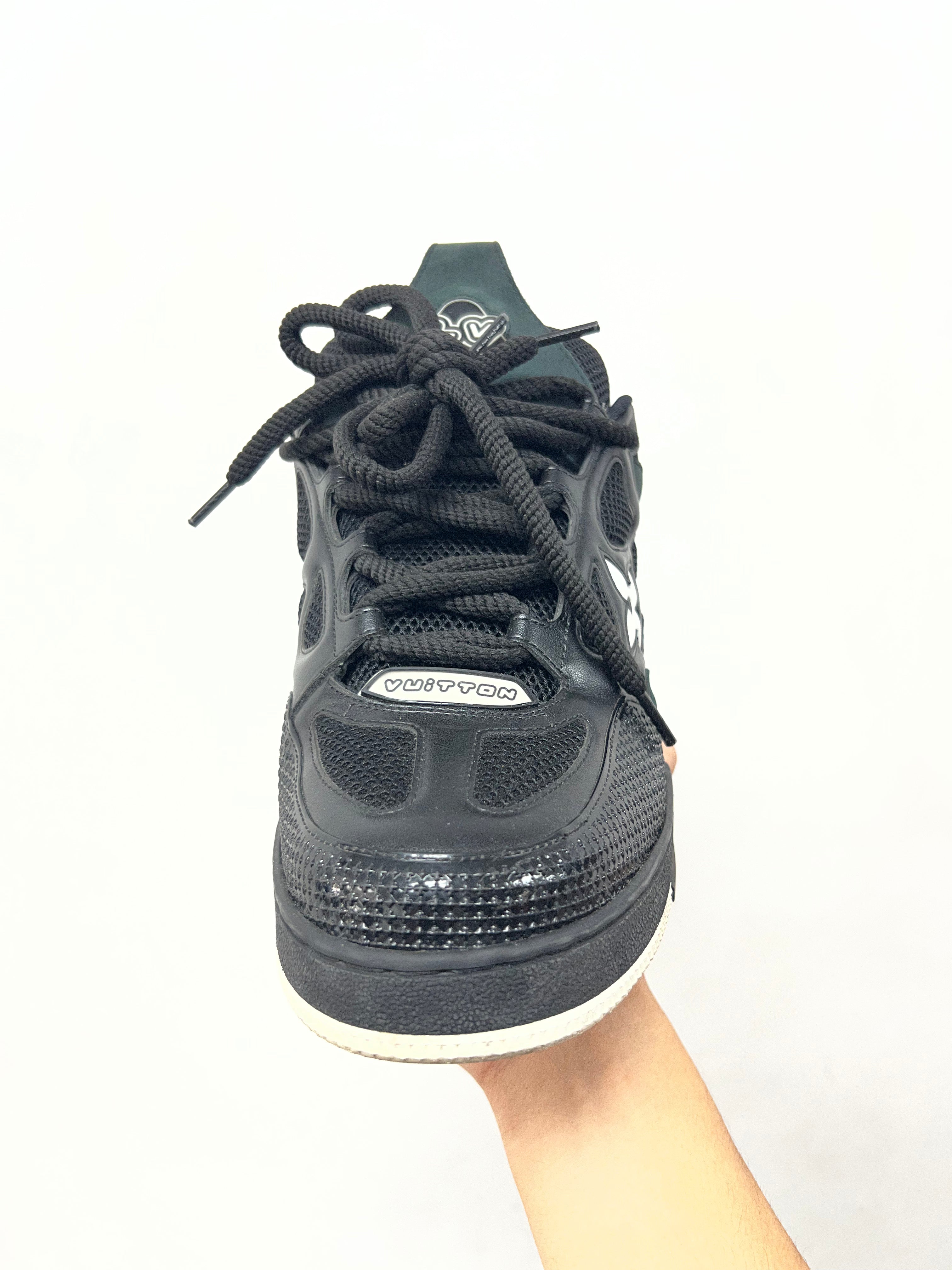 Louis Vuitton Black White Skate Sneakers