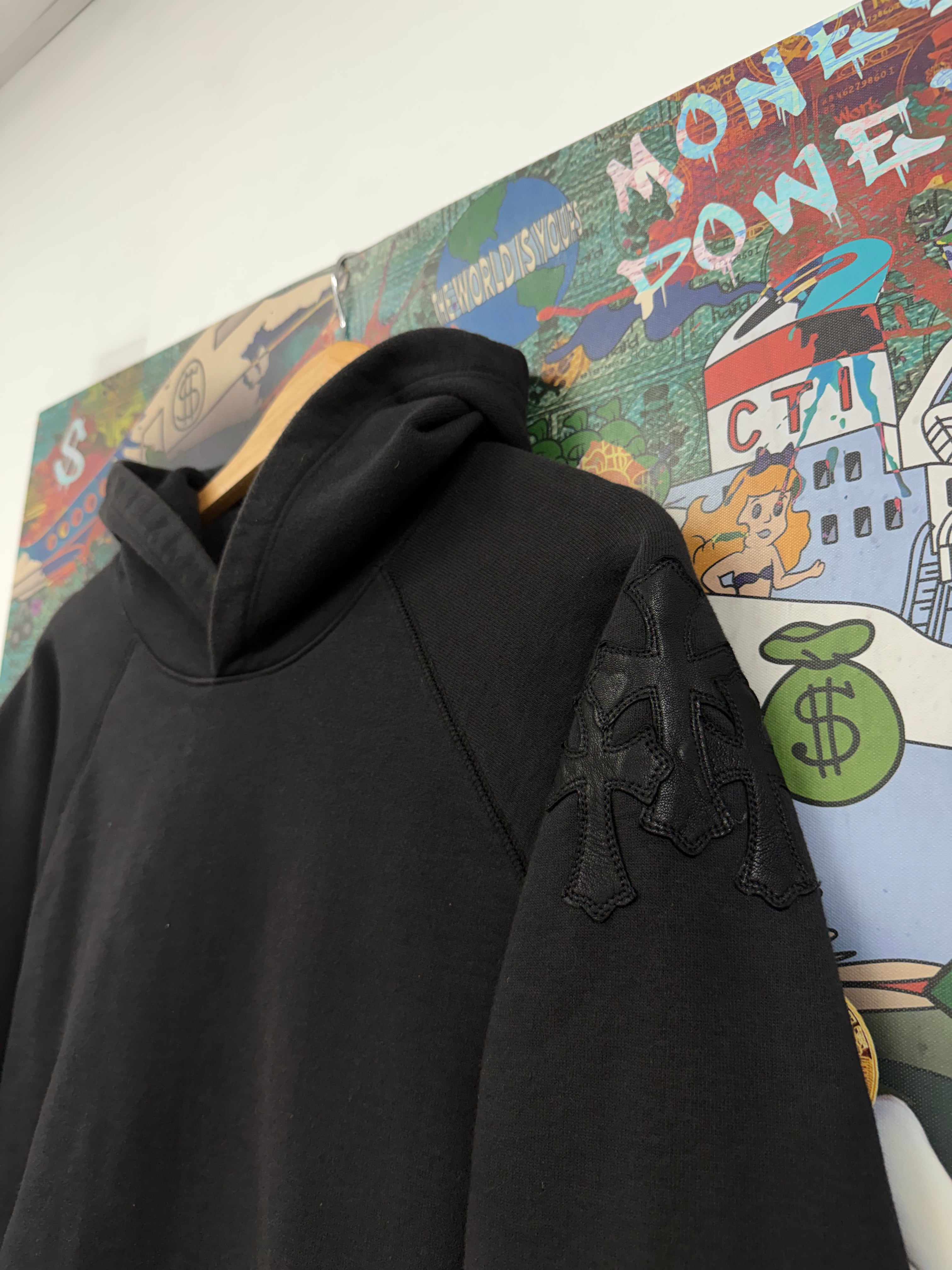Chrome Hearts Black Black Paper Jam Hoodie
