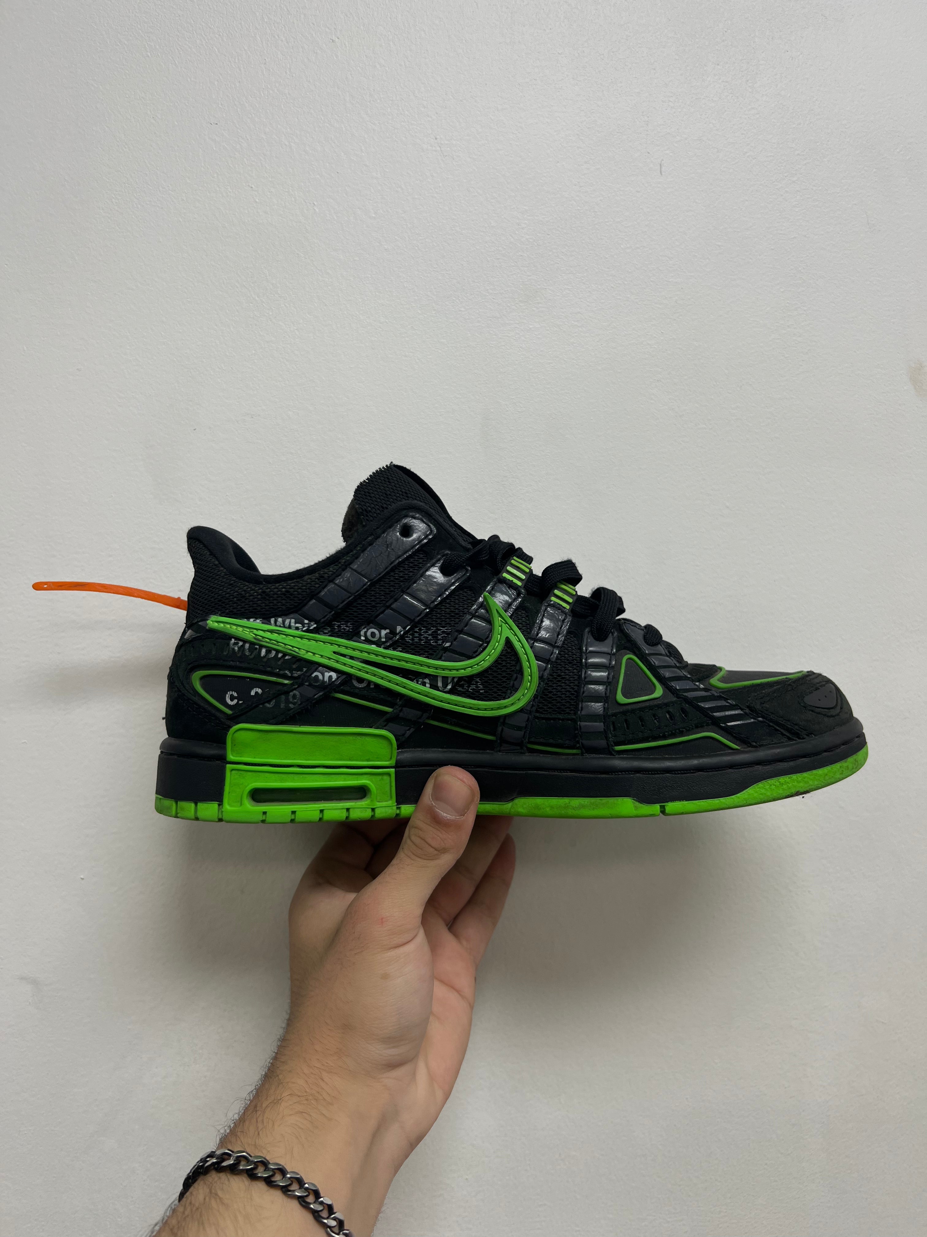 Nike Off White Rubber Dunk Low Black Sneakers