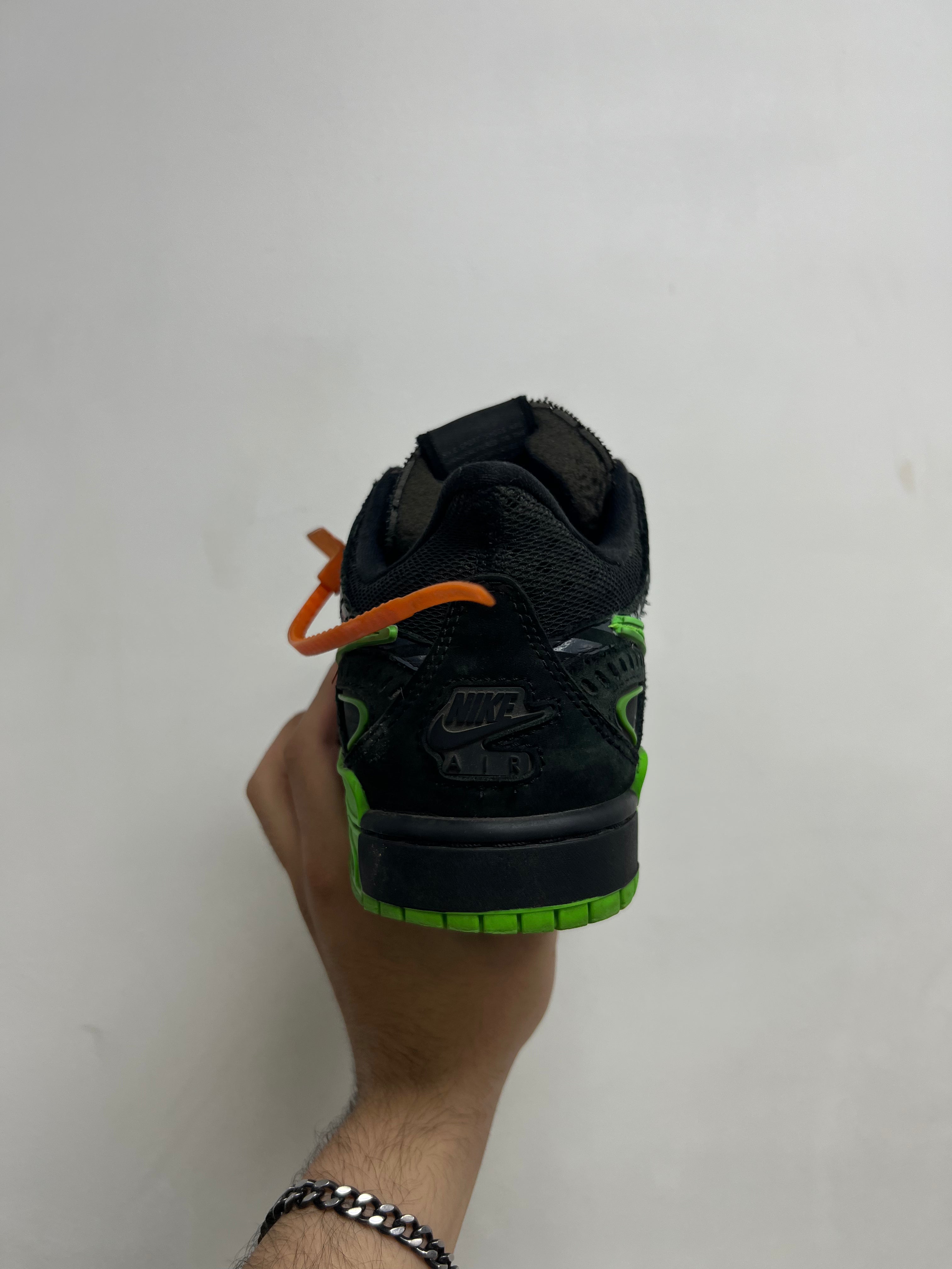 Nike Off White Rubber Dunk Low Black Sneakers