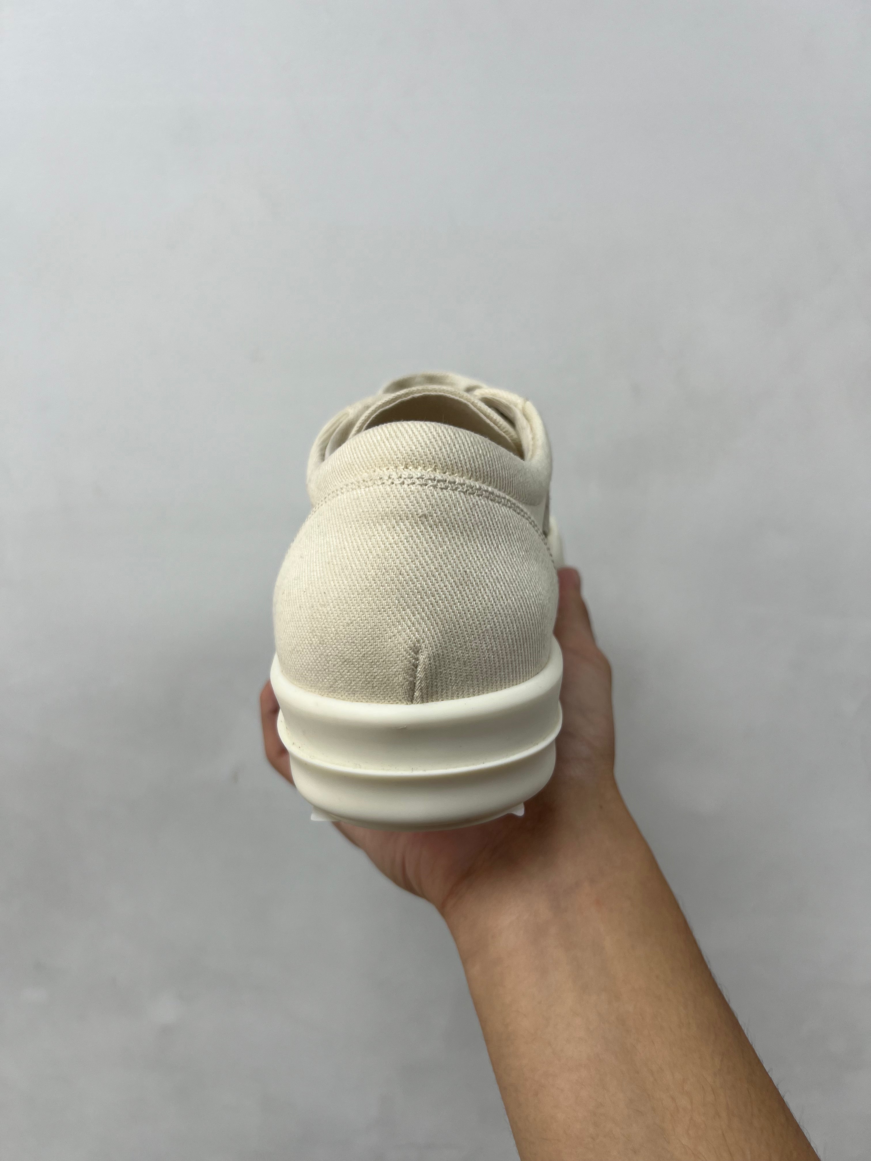 Rick Owens Natural Vintage Milk Sneakers