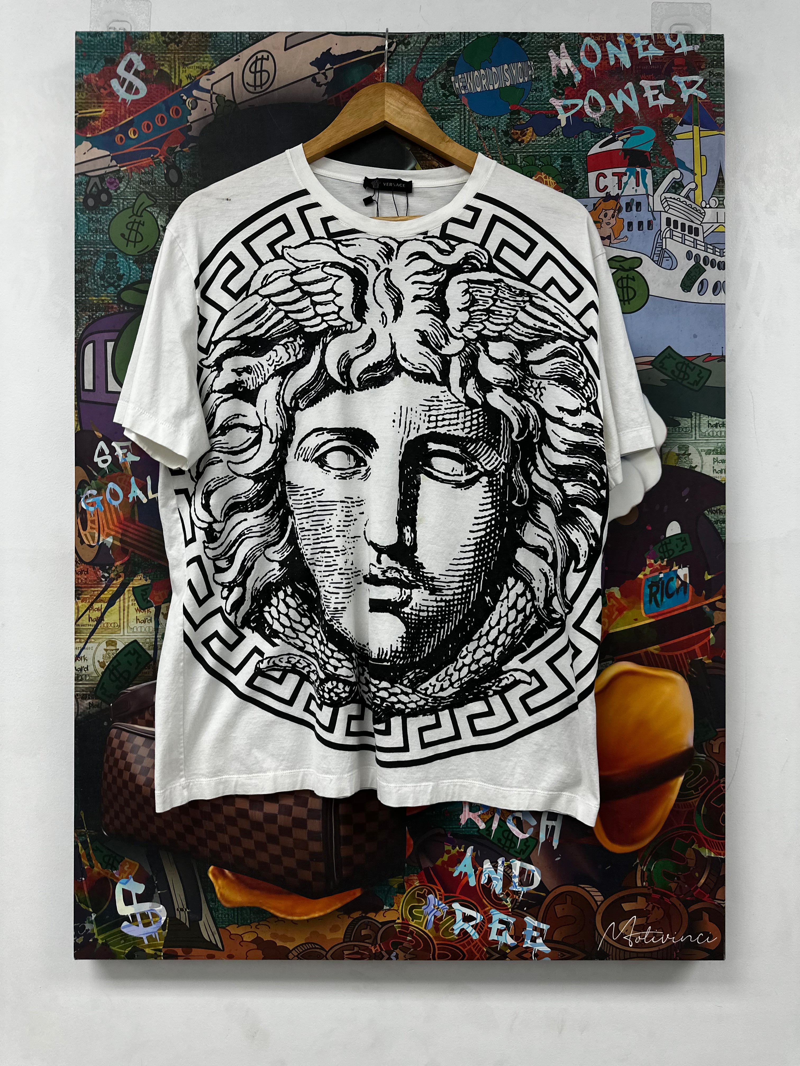 Versace Medusa Tee White Used XL