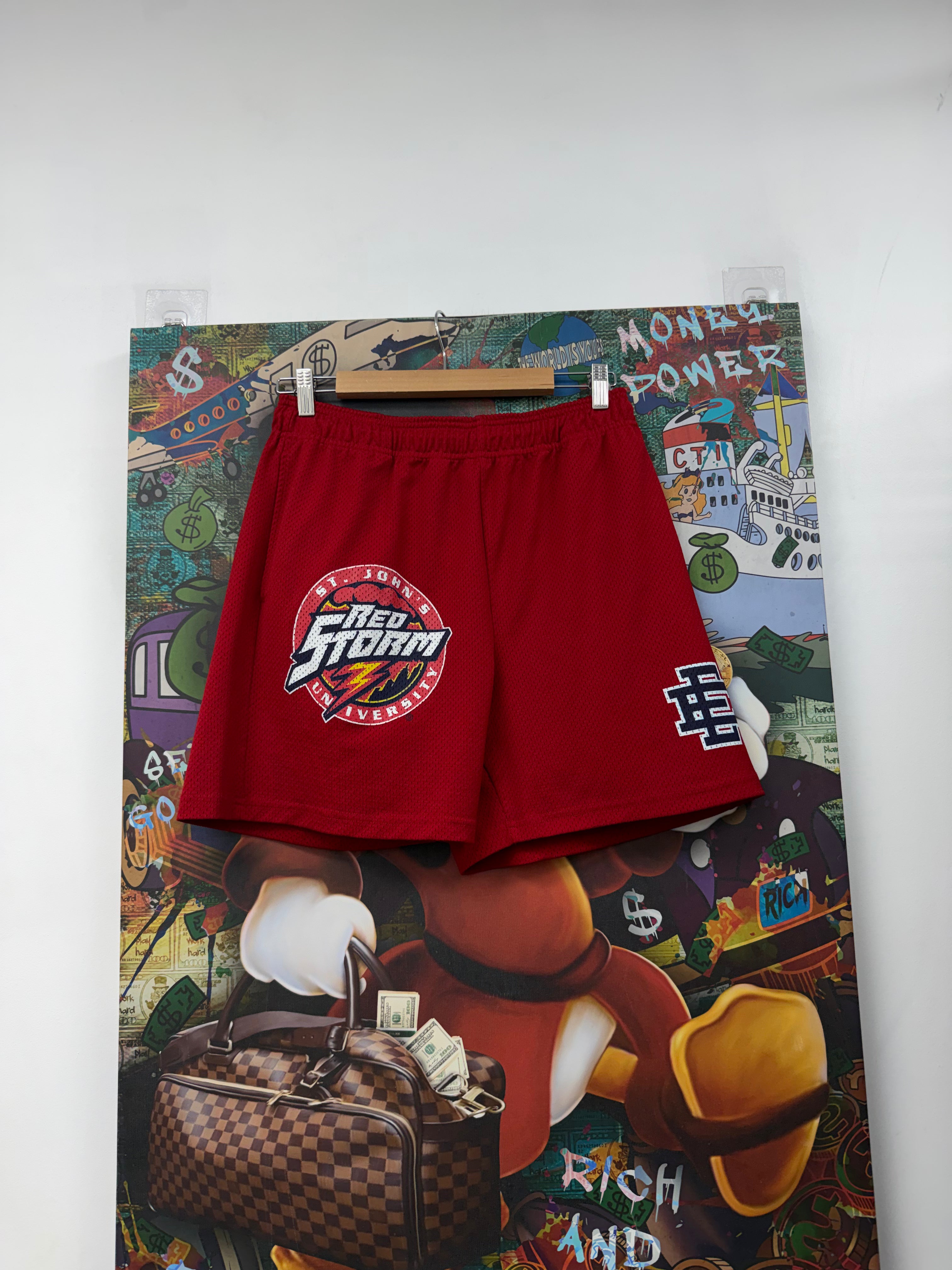 Eric Emanuel Red St Johns Shorts