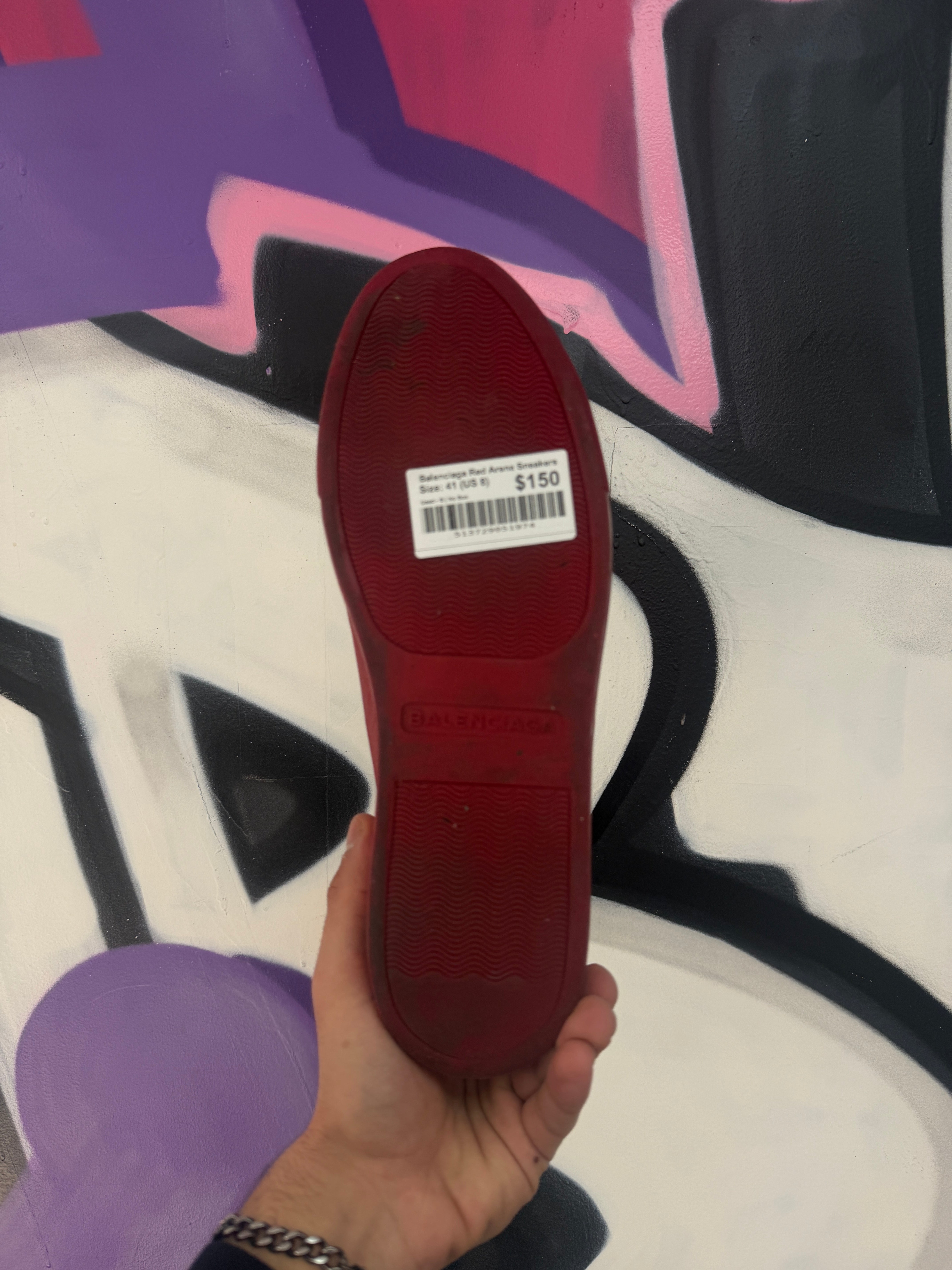 Balenciaga Red Arena Sneakers