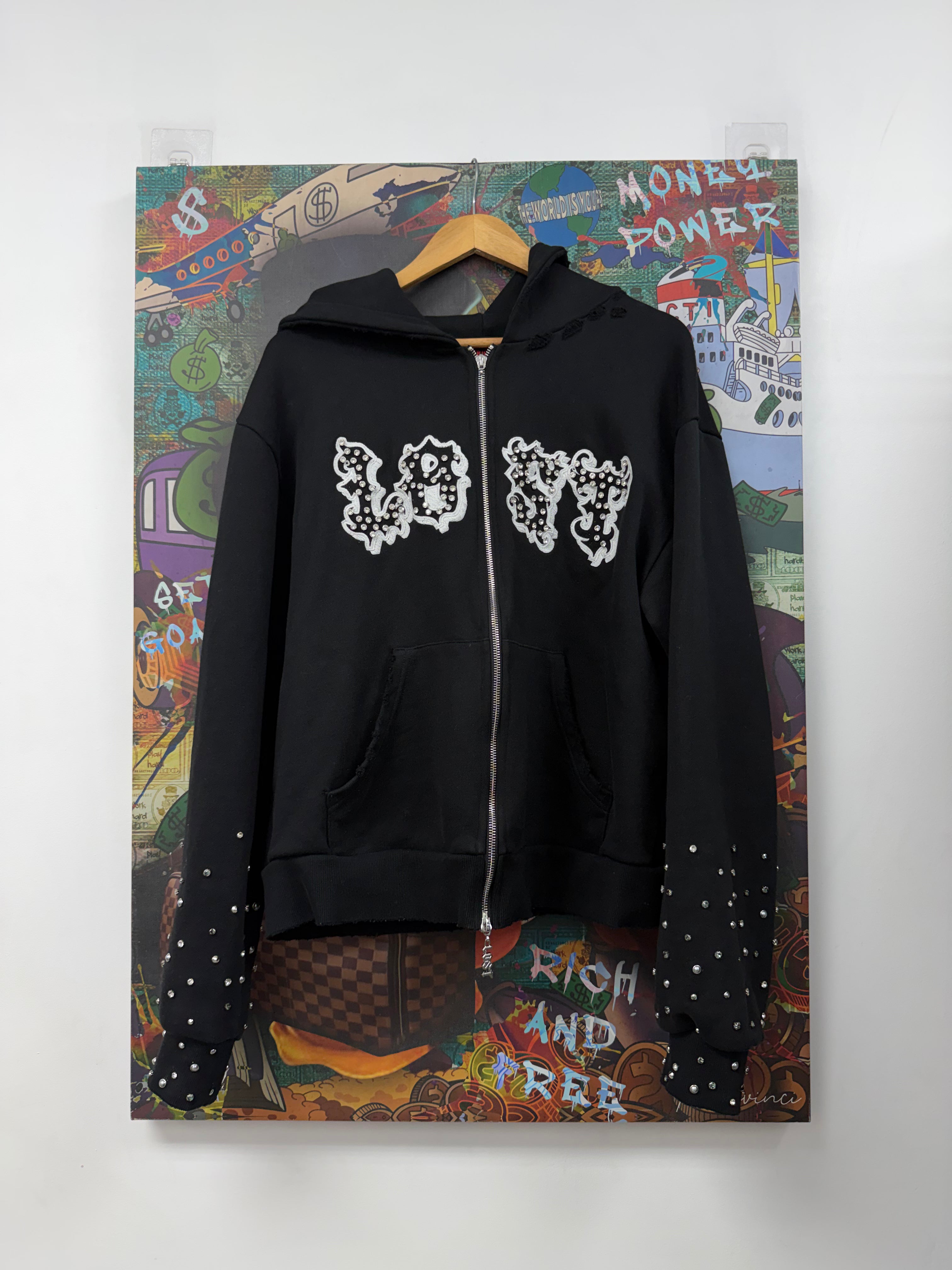Lost Intricacy Black White Patch 2.0 Hoodie