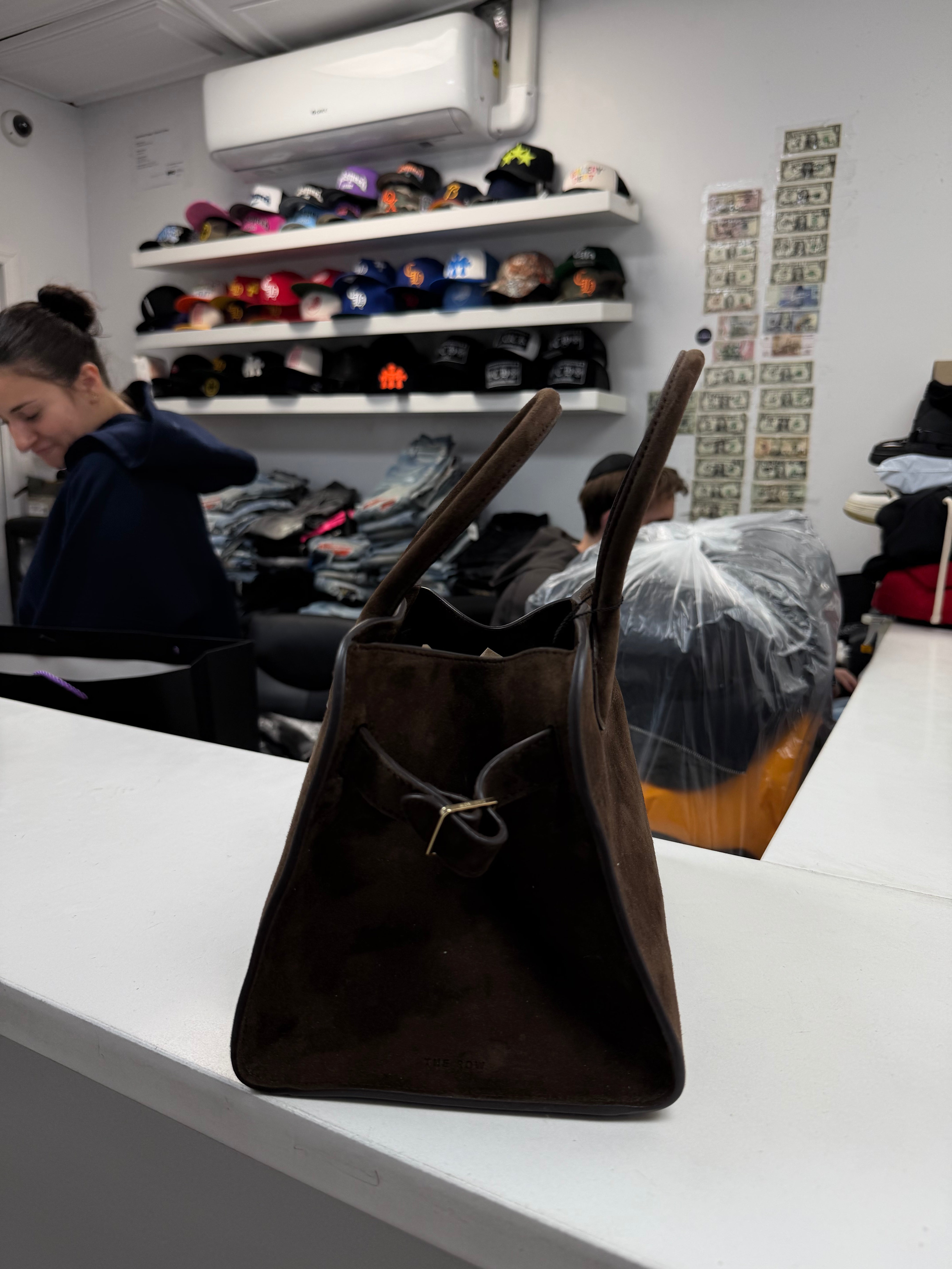 The Row Brown Suede Tote Bag