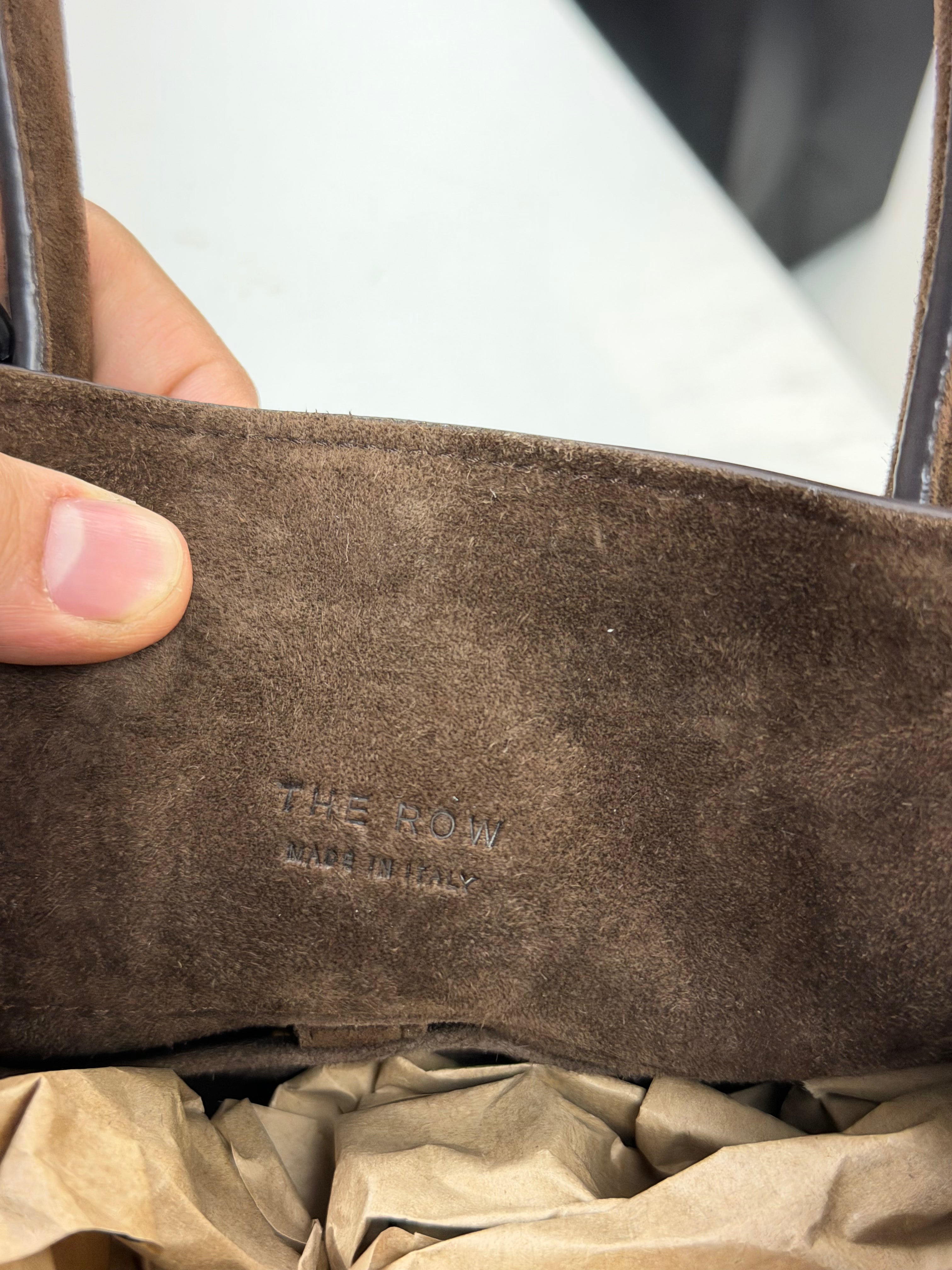 The Row Brown Suede Tote Bag