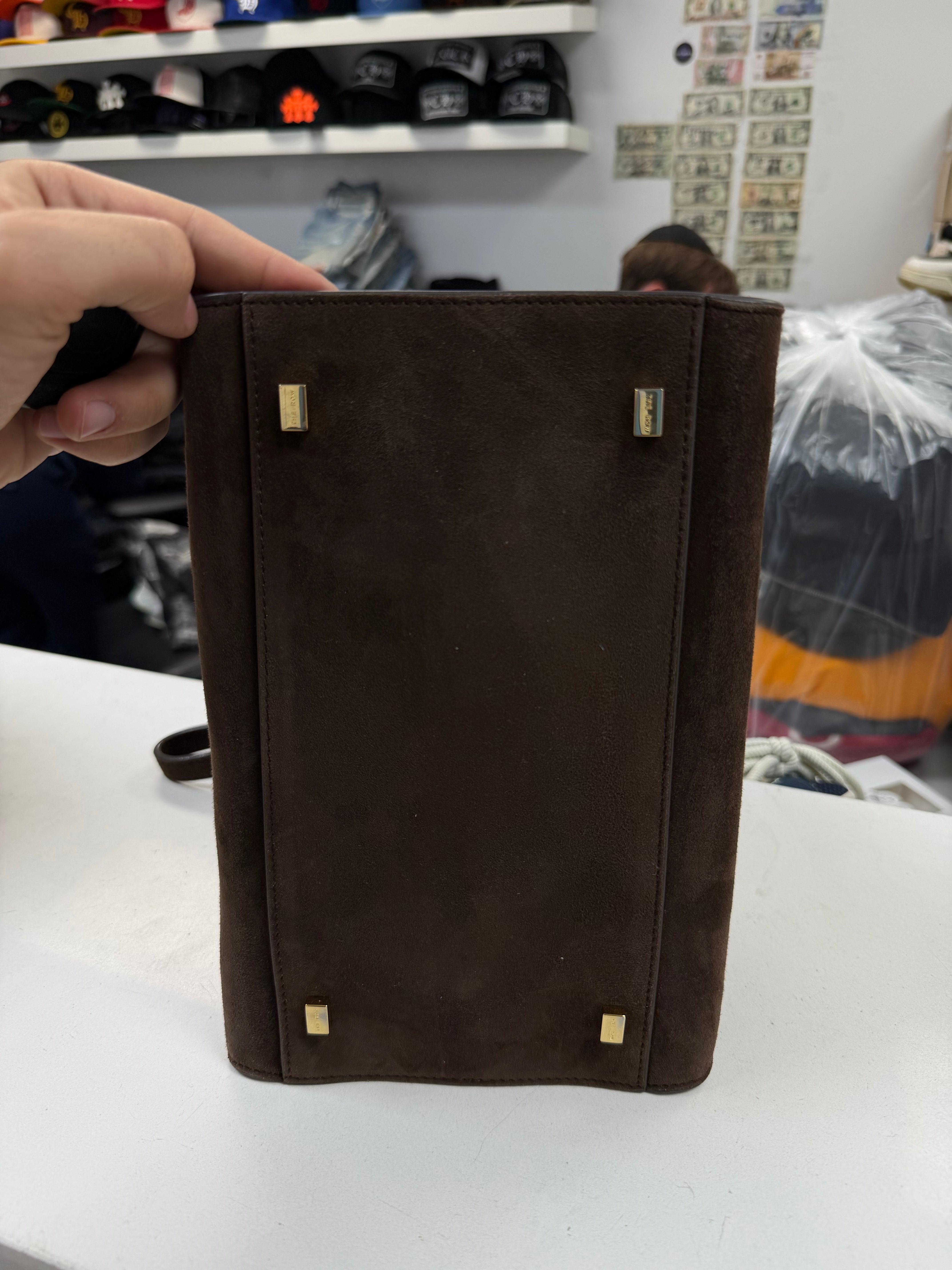 The Row Brown Suede Tote Bag