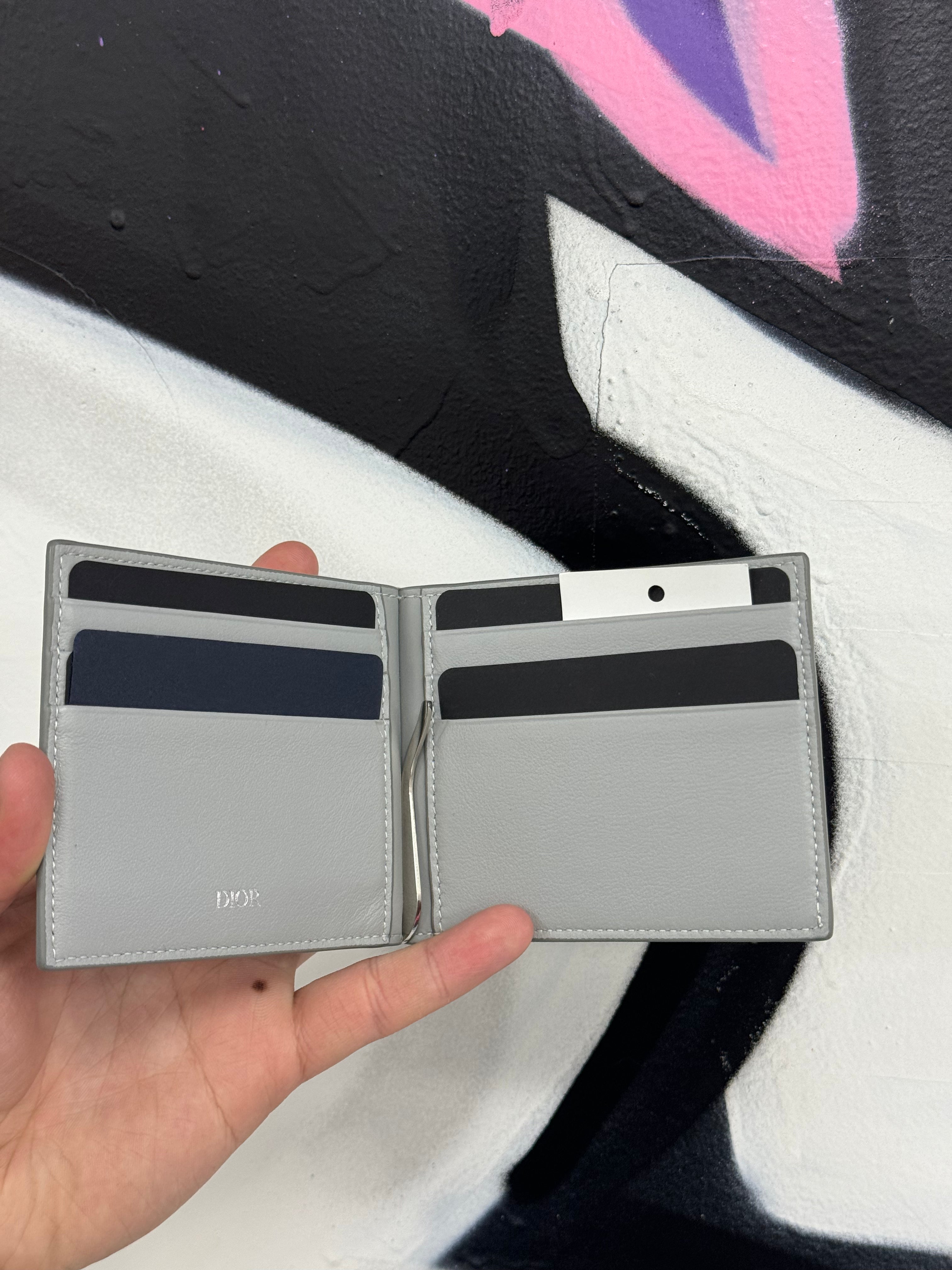 Dior CD Monogram Fold Pocket Organizer Grey New OS N/A