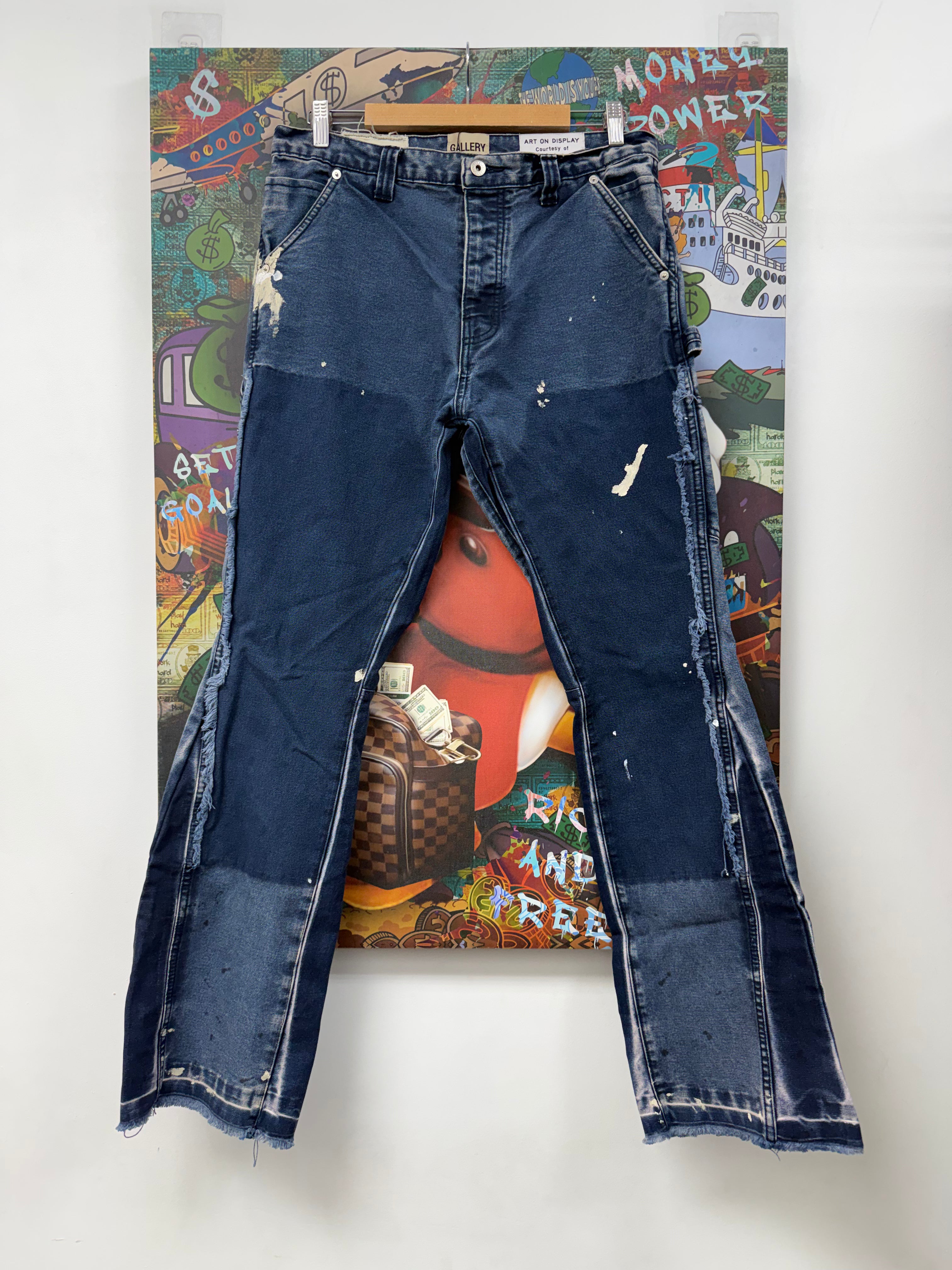 Gallery Dept Navy Flared Jeans