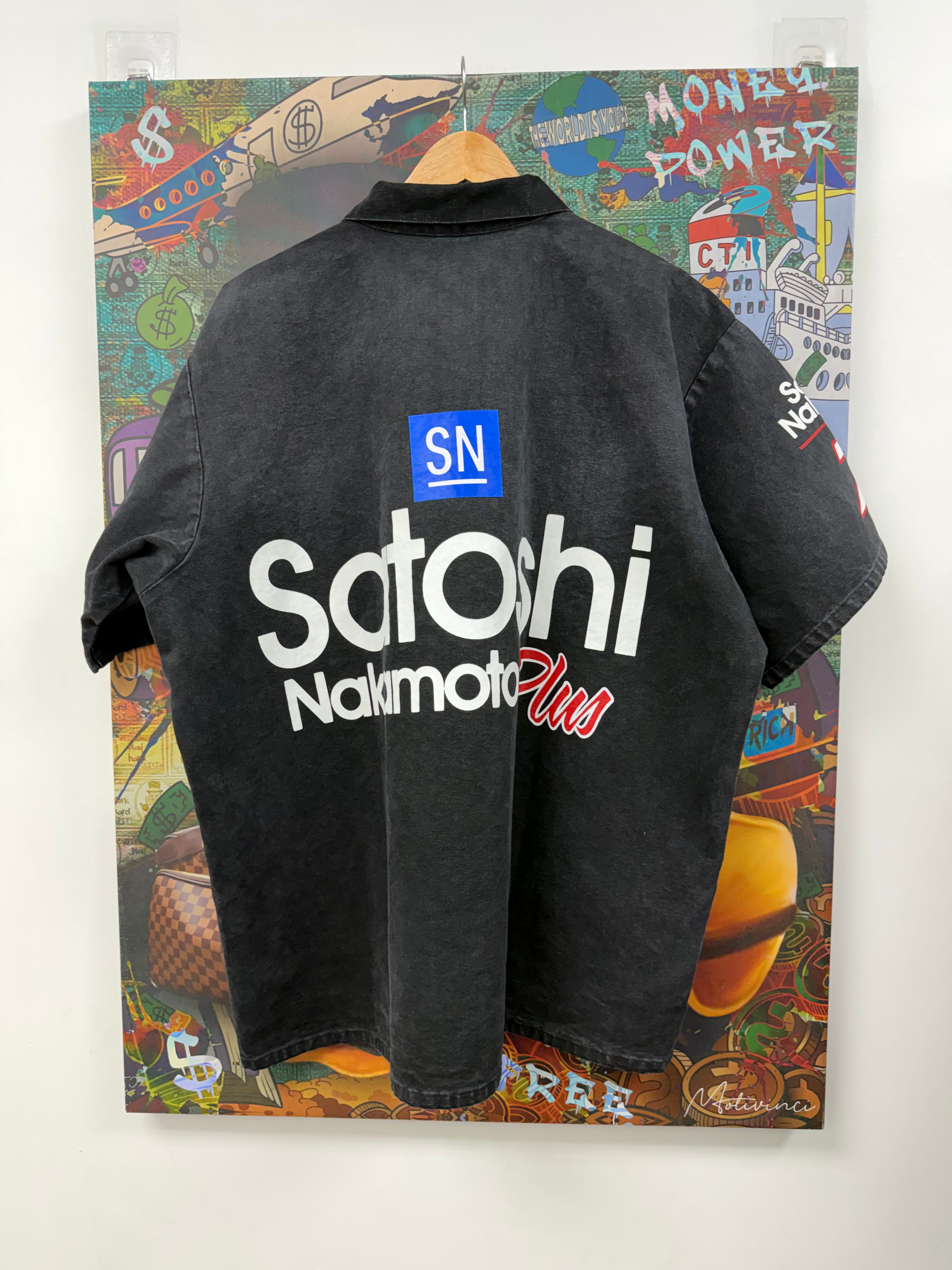 Satoshi Nakamoto Black Mechanic Racing Work Quarter Zip